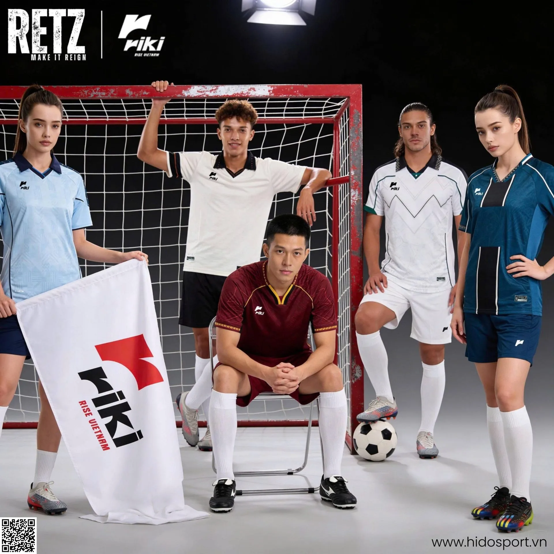 Quần Áo Bóng Đá Thiết Kế Chính Hãng RIKI RETZ 2026 - BST 5 Màu - 1