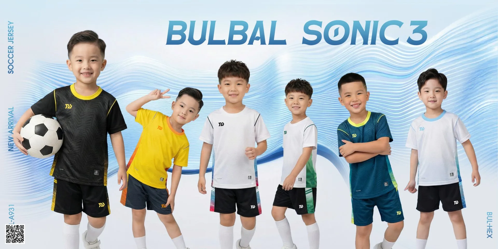 Quần Áo Bóng Đá Trẻ Em Bulbal Sonic 3 Chính Hãng 2026 - BST 6 Màu - 1
