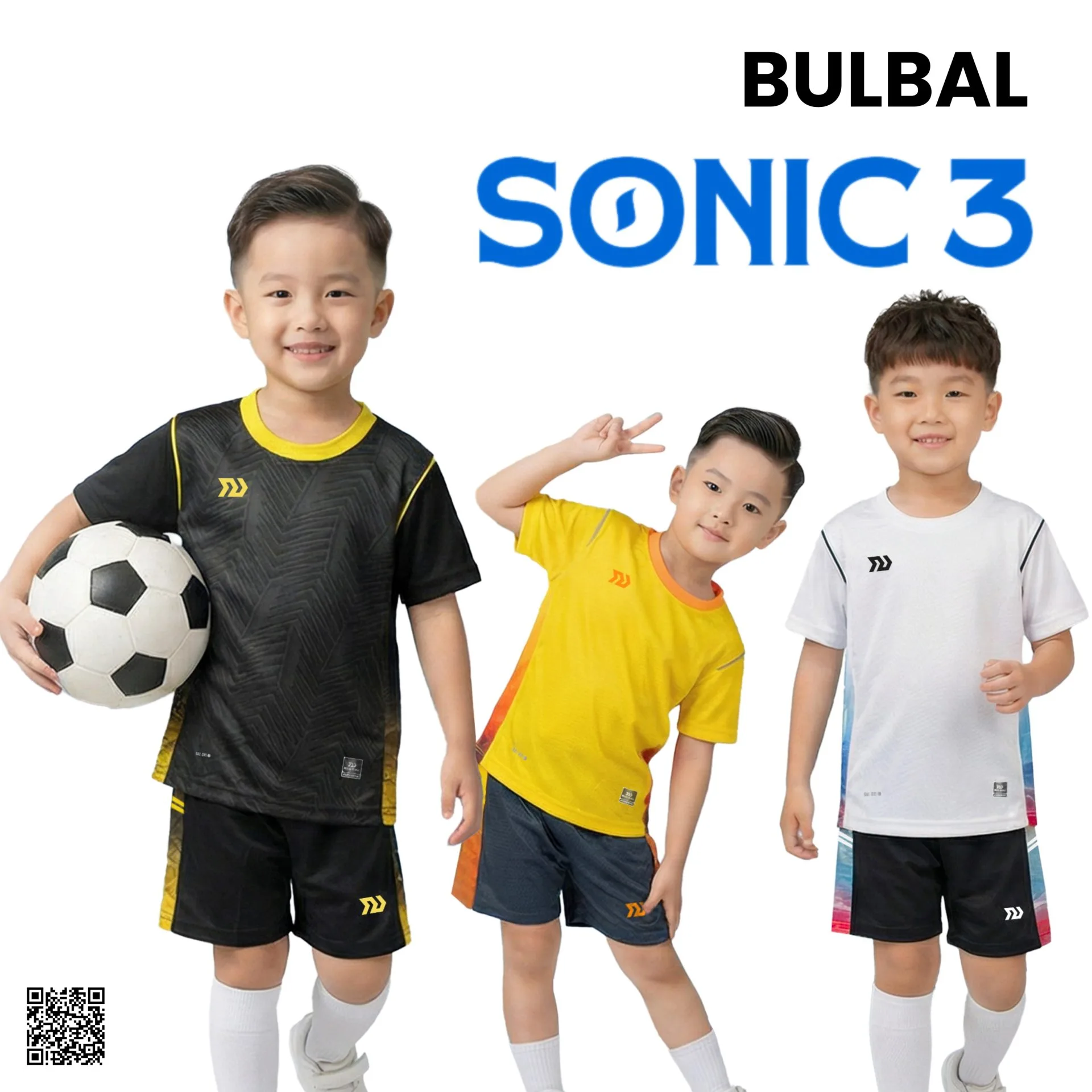 Quần Áo Bóng Đá Trẻ Em Bulbal Sonic 3 Chính Hãng 2026 - BST 6 Màu - HIDO SPORT