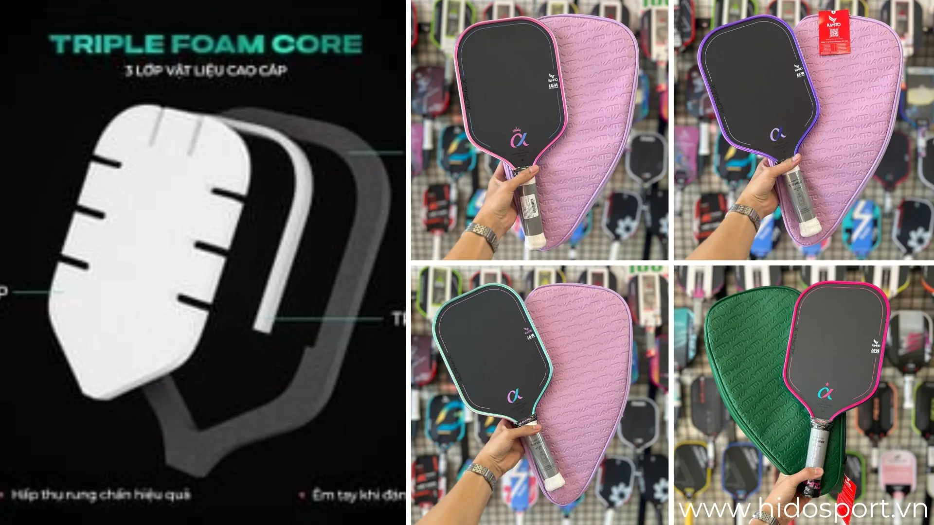 Vot Pickleball Loi Foam 2026 Hinh Anh 1