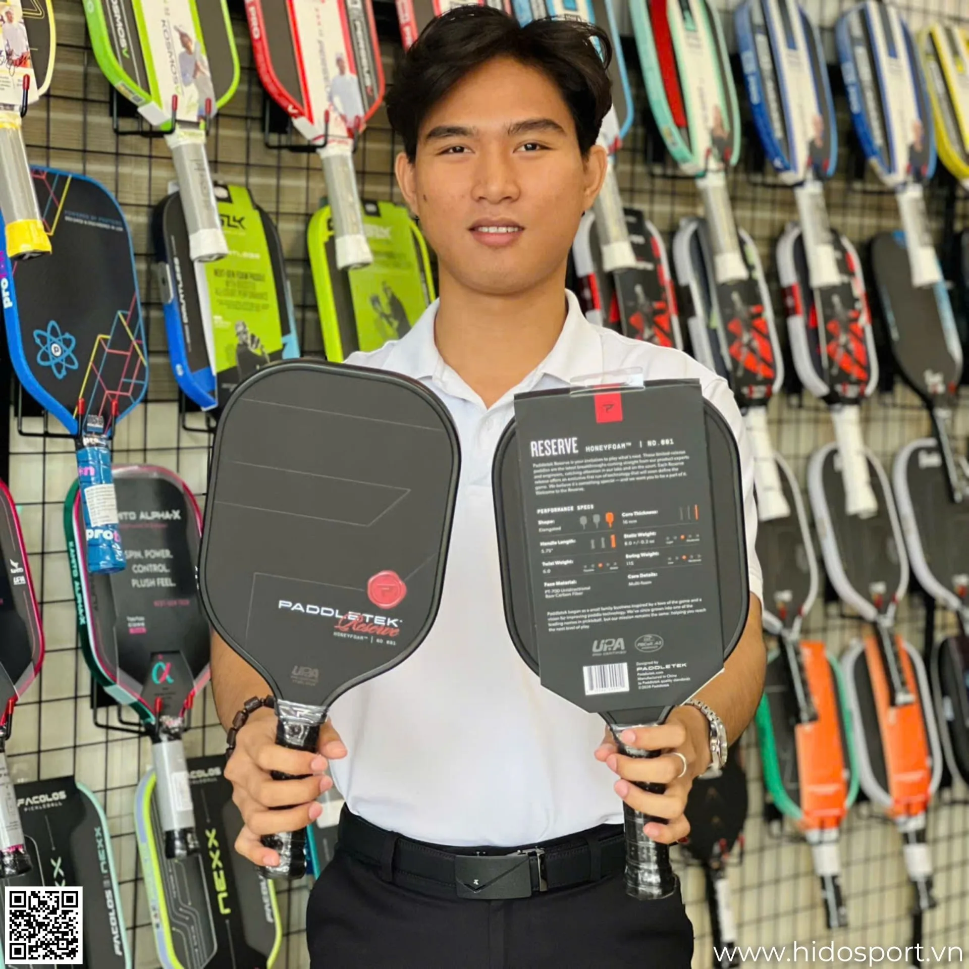 Vot Pickleball Paddletek Reserve Honeyfoam Hinh 01