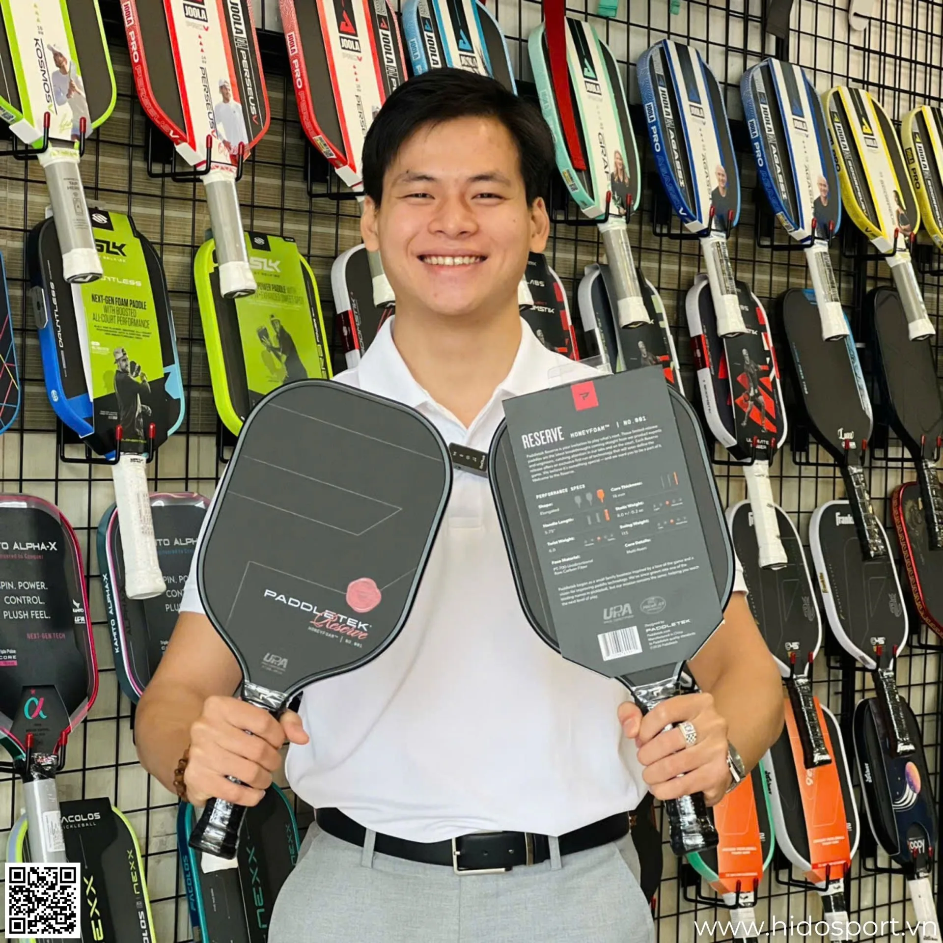 Vot Pickleball Paddletek Reserve Honeyfoam Hinh 02