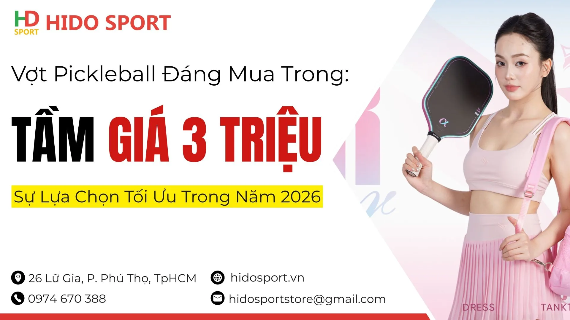 Vot Pickleball Tam Gia 3 Trieu