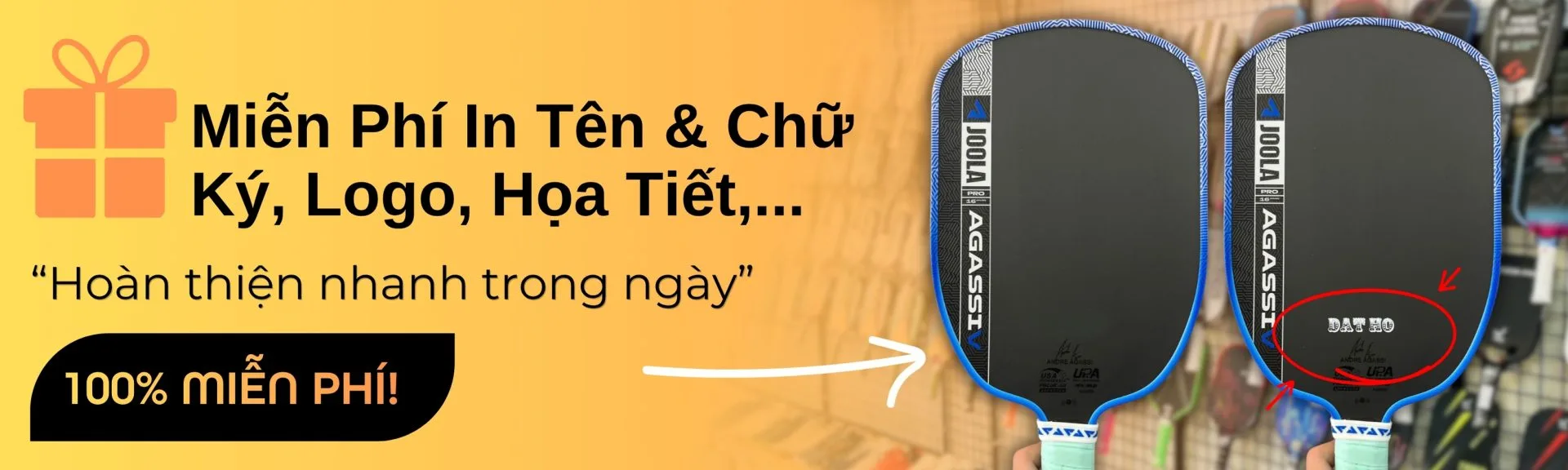 Miễn Phí In Joola Gen 5 Agassi Pro Tại Hido Sport 01