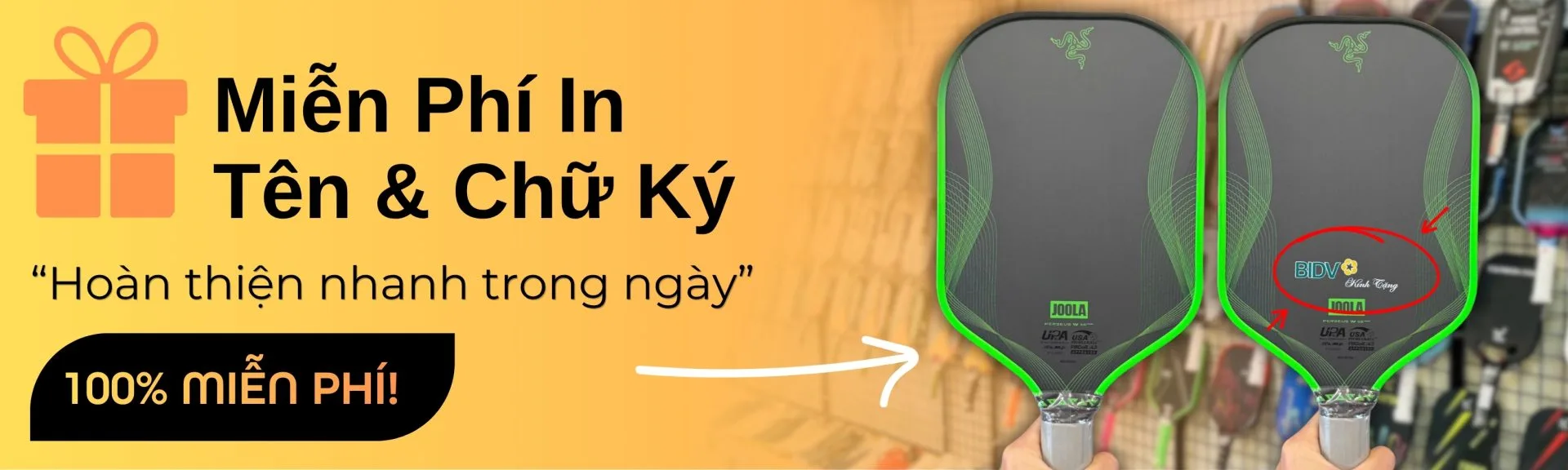 Miễn Phí In Joola Razer Tai Hido Sport