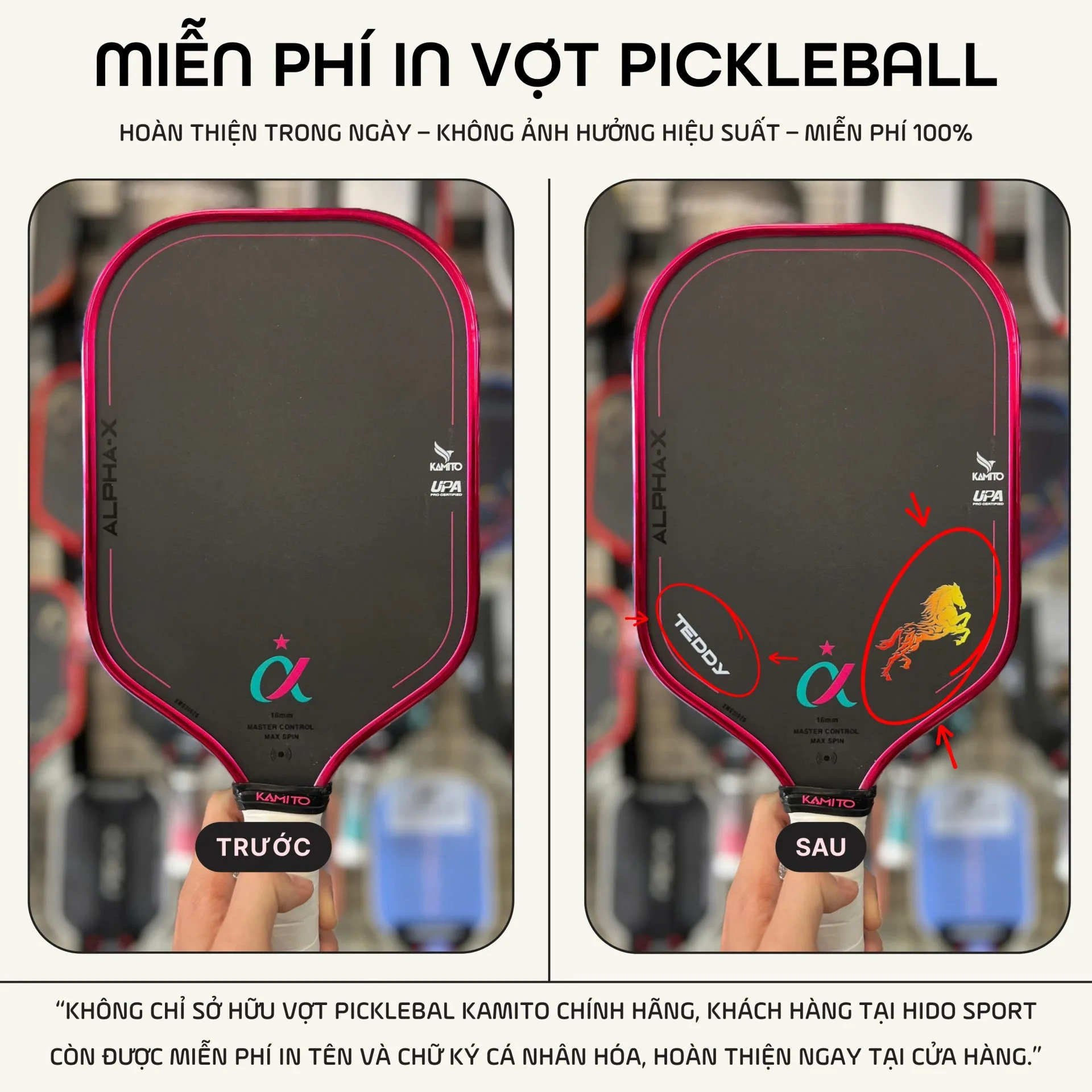 Vot Pickleball Kamito Alpha X Ly Hoang Nam Hinh Anh Thuc Te Tai Hido Sport Infographic 02