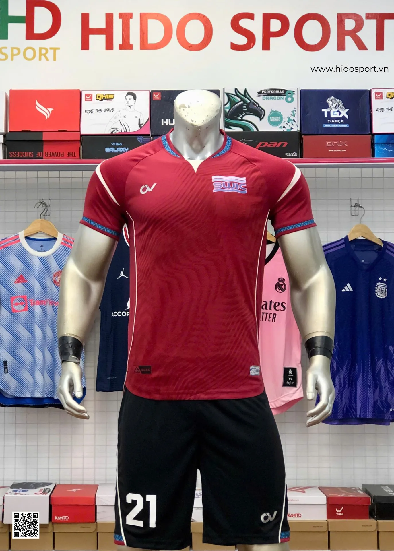 Đồng Phục Thể Thao Công ty CP Đầu tư và Kinh doanh nước sạch Sài Gòn (SWIC) Đặt In Theo Yêu Cầu - HIDO SPORT