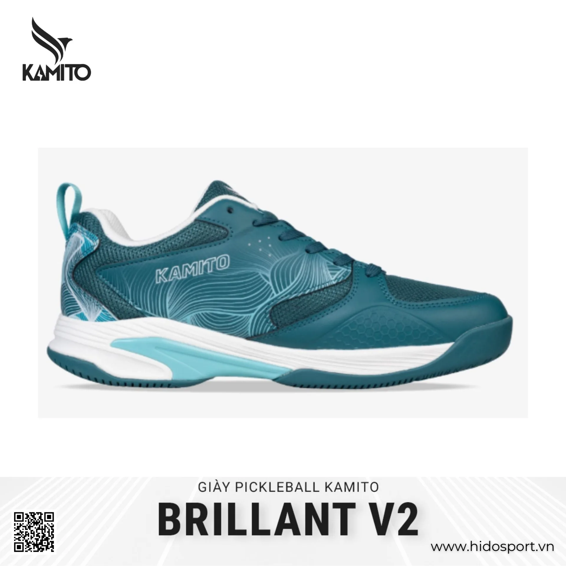 Giày Pickleball Kamito Brillant V2 Chính Hãng - HIDO SPORT