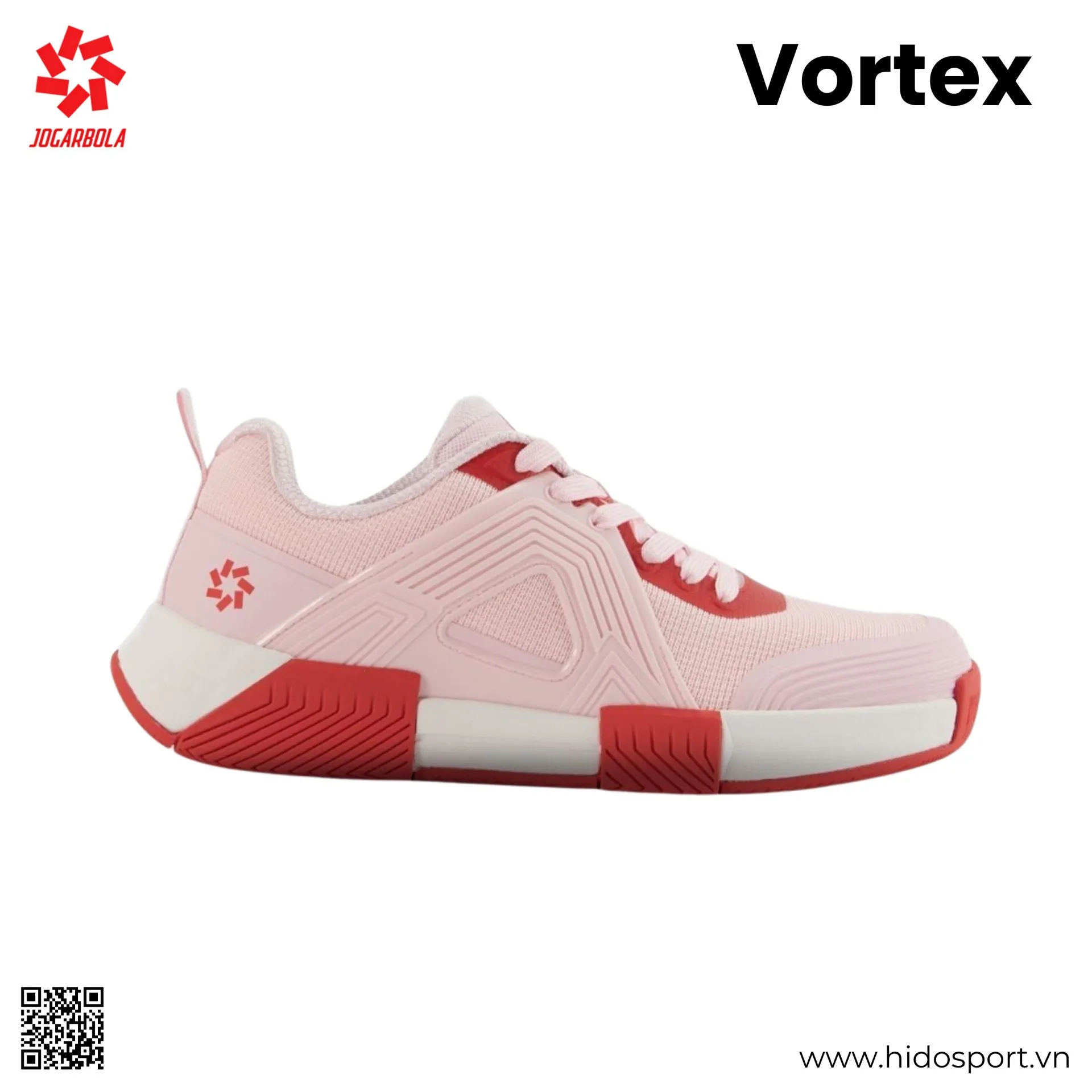 Giày Pickleball Nữ Jogarbola Vortex Chính Hãng - Hồng