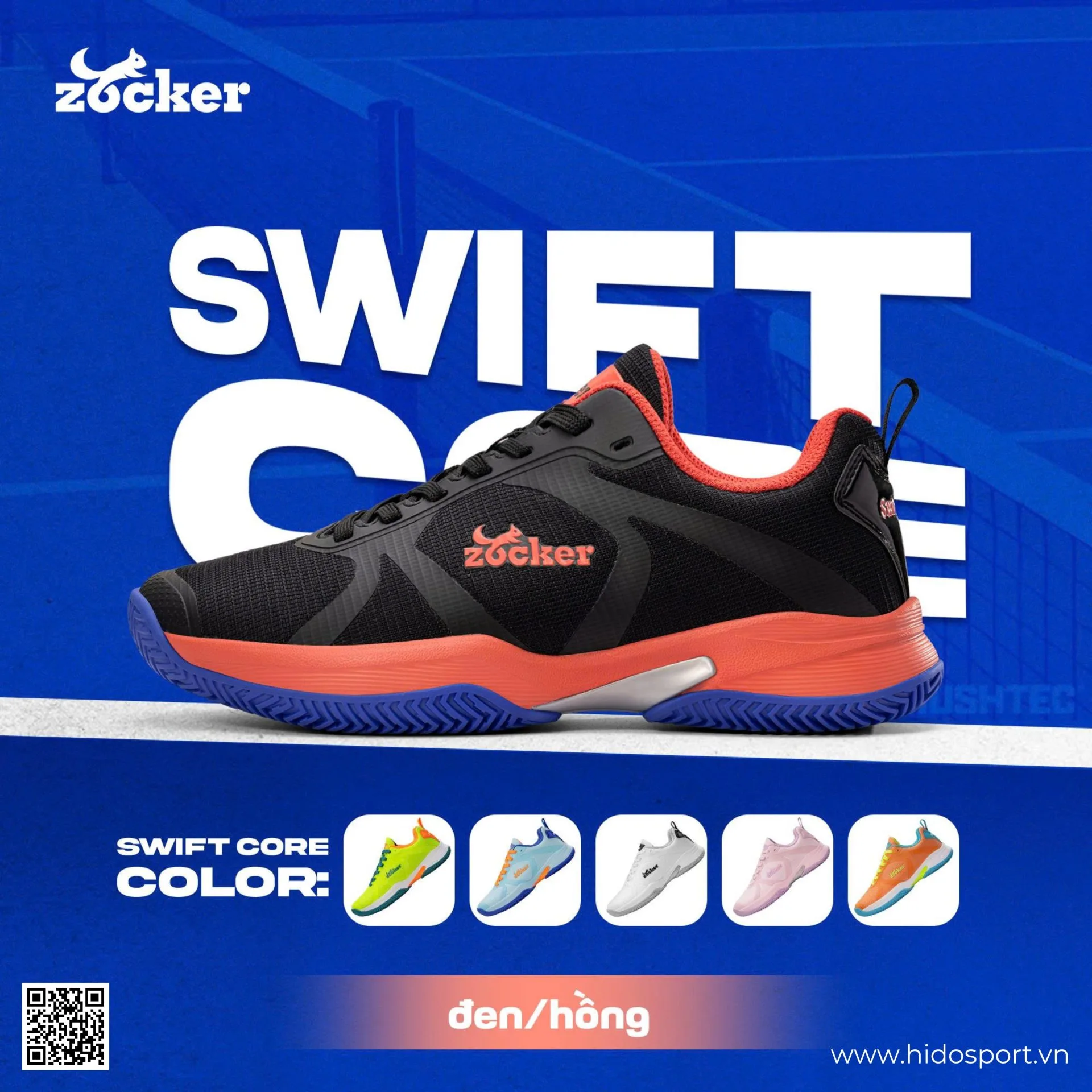 Giay Pickleball Zocker Swift Core 7