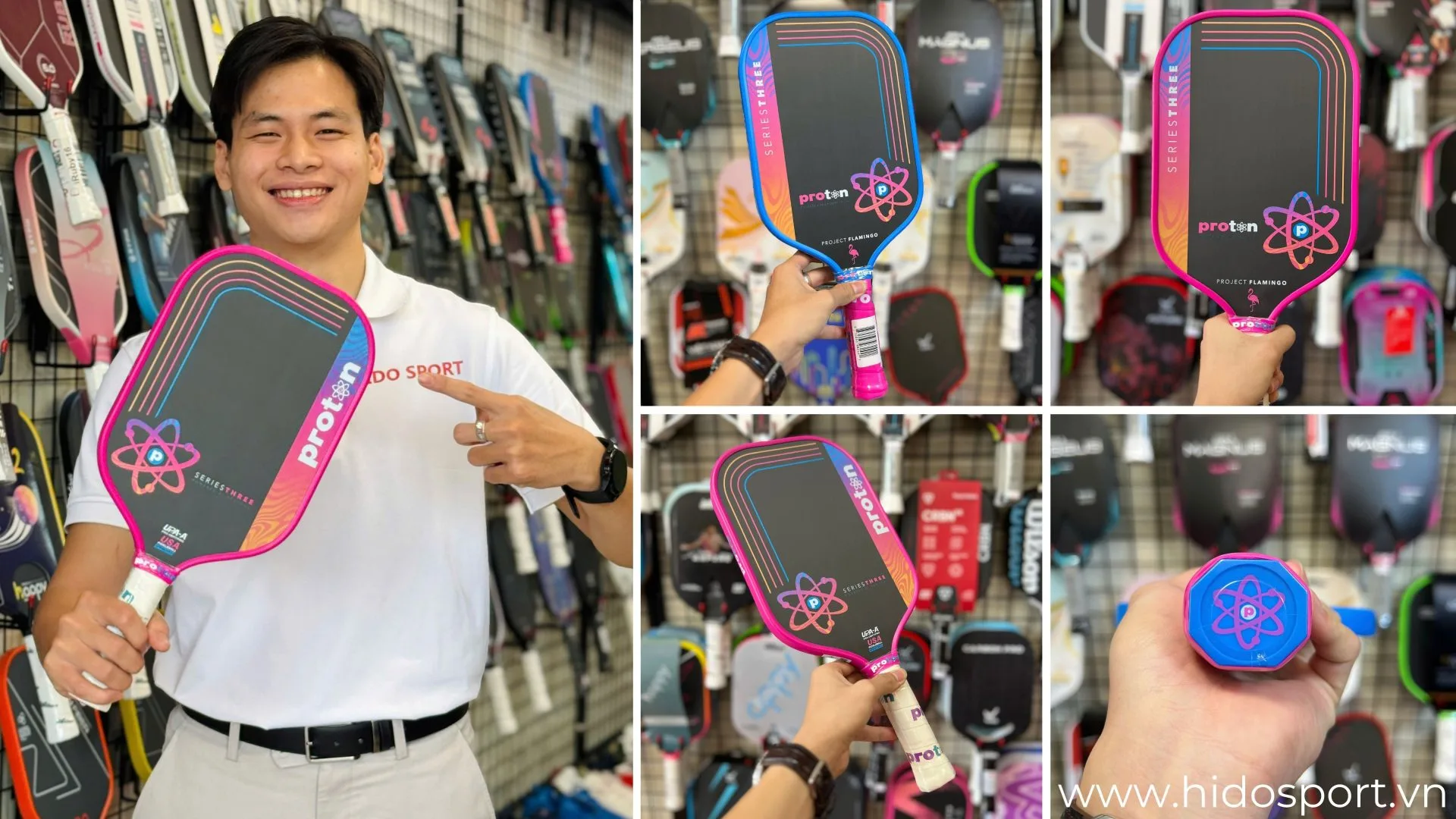 Proton Series Three Flamingo Vot Pickleball