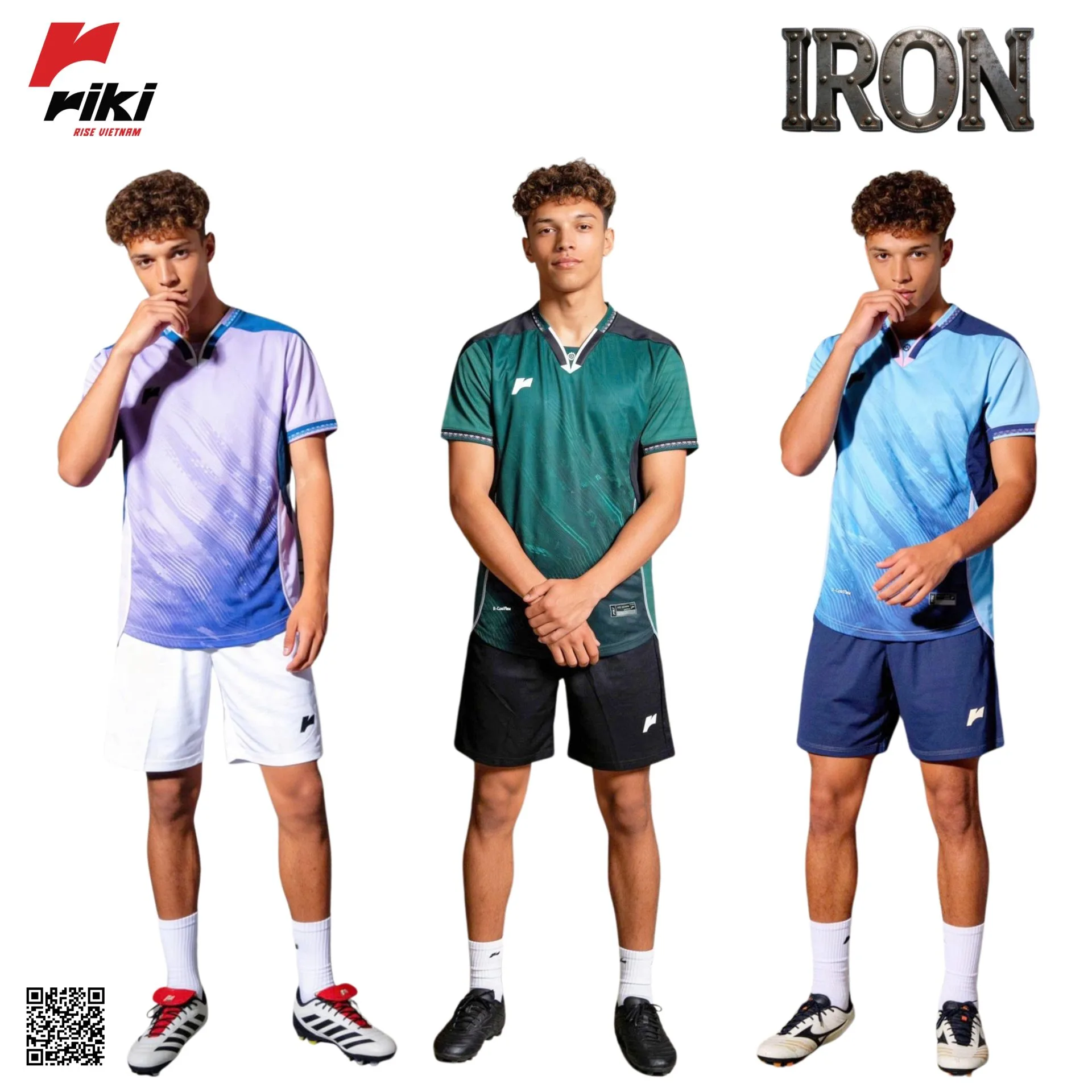 Quần Áo Bóng Đá Thiết Kế Chính Hãng RIKI IRON - HIDO SPORT