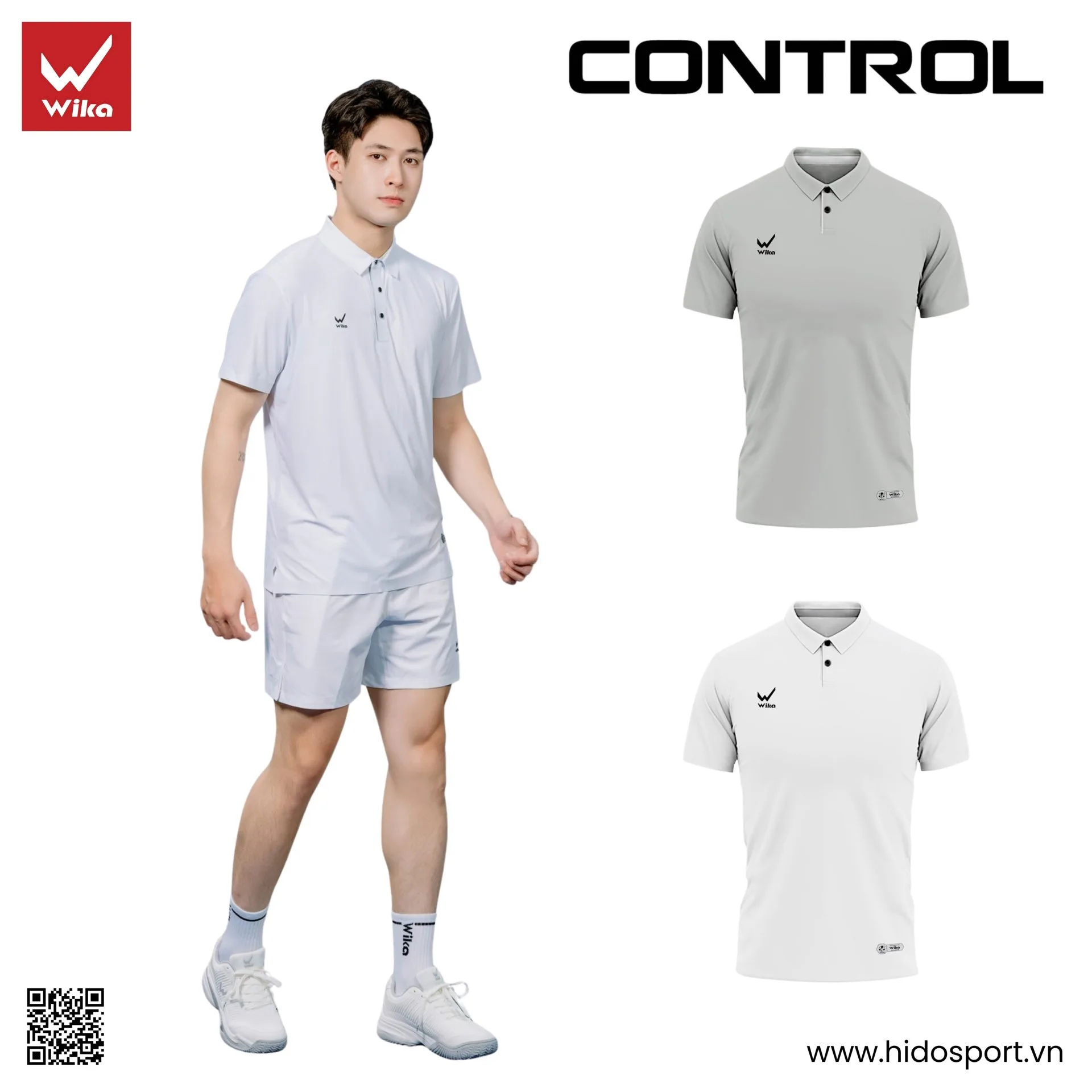 Áo Polo Pickleball Wika Control Chính Hãng - HIDO SPORT