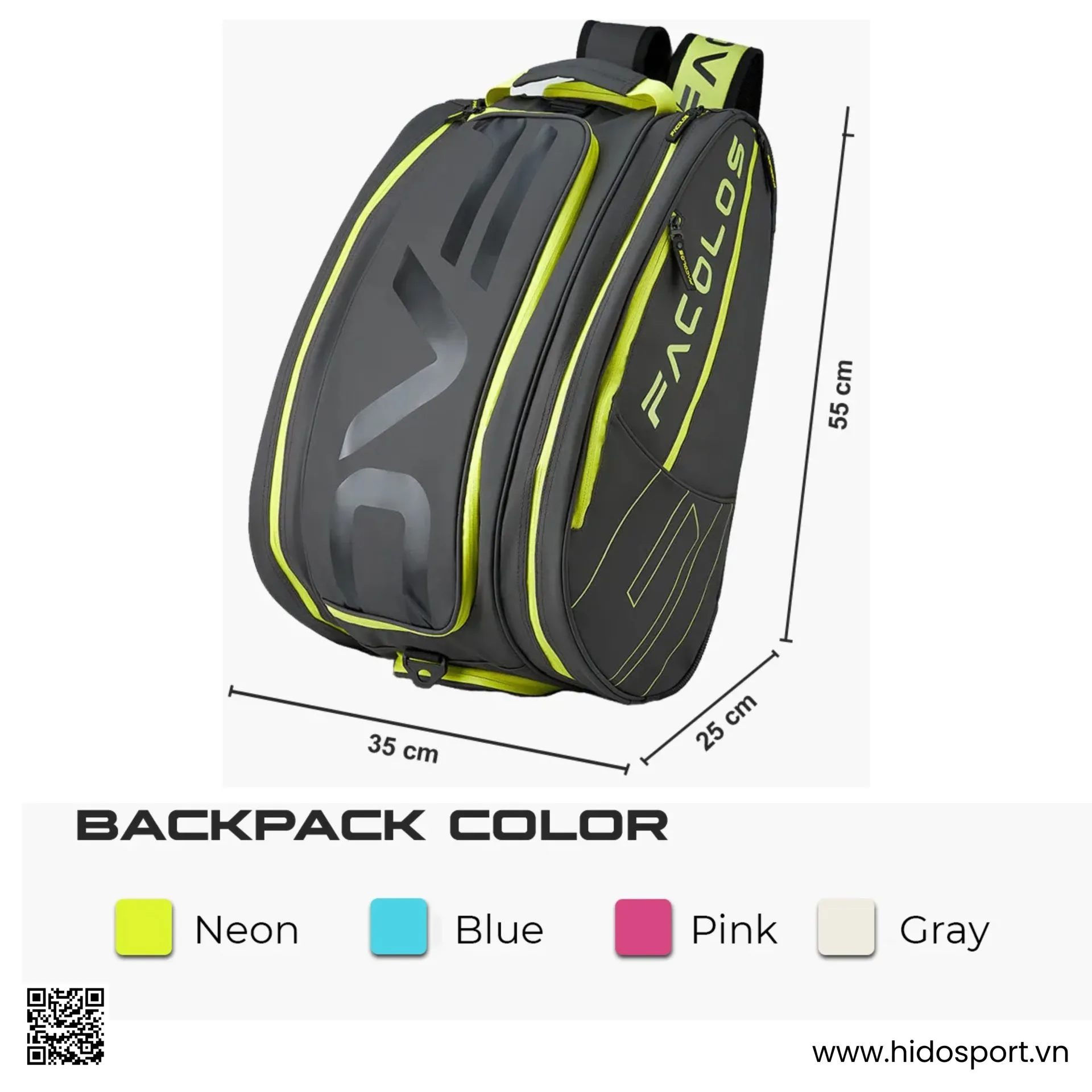 Balo Pickleball Facolos Elite Backpack Chính Hãng - 1