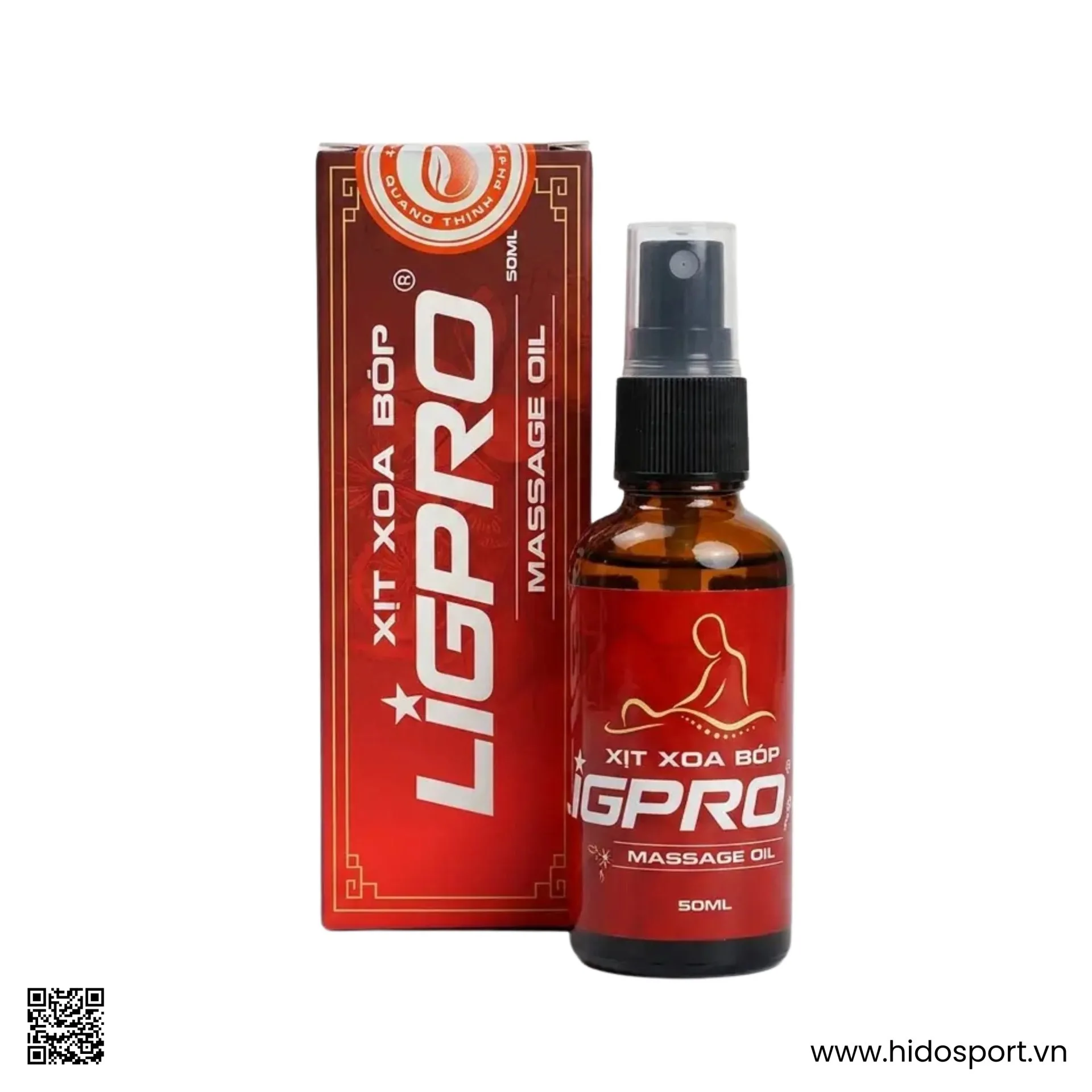 Chai Xịt Dầu Xoa Bóp Ligpro 50ml Chính Hãng - HIDO SPORT