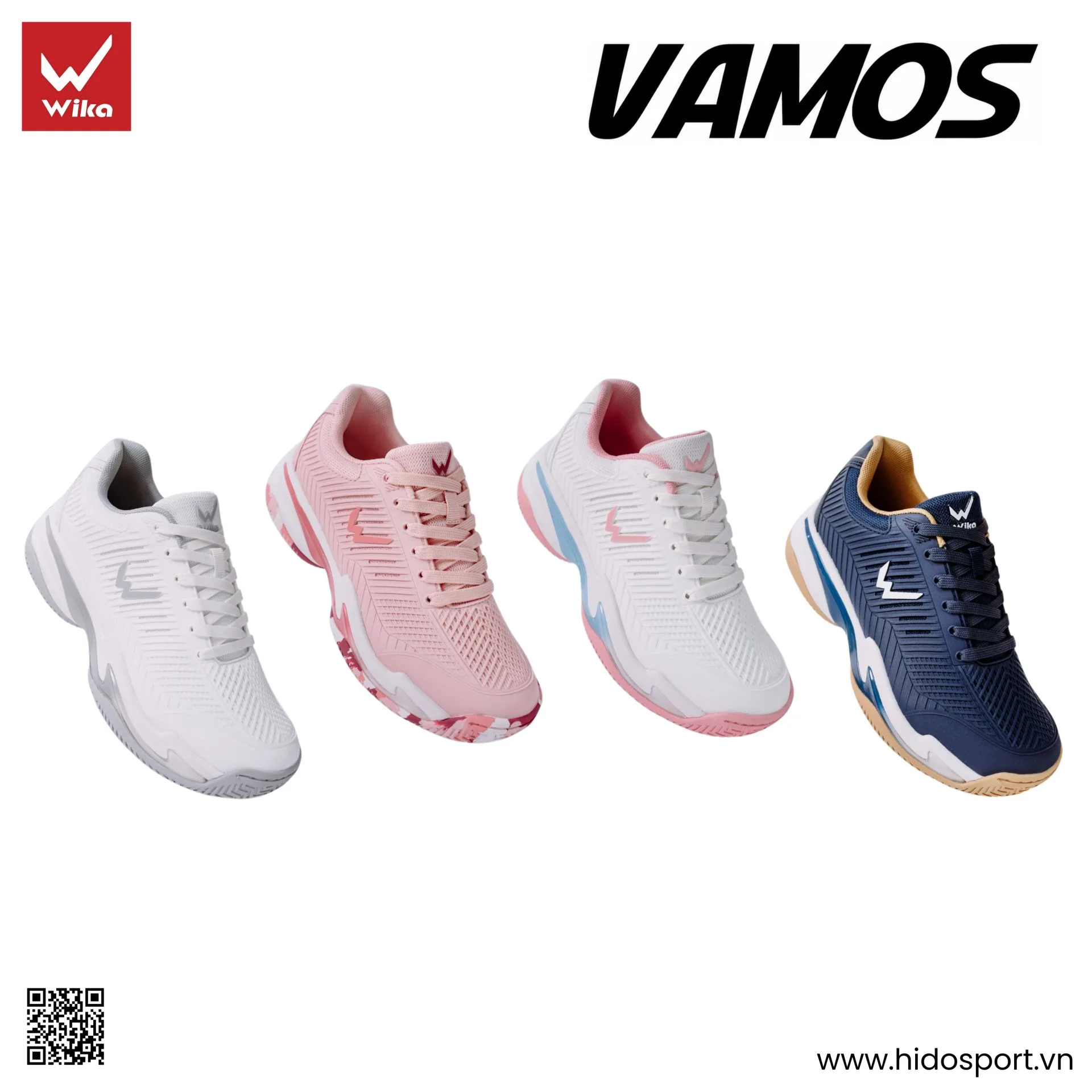 Giày Pickleball Wika Vamos x Quang Dương Chính Hãng - HIDO SPORT