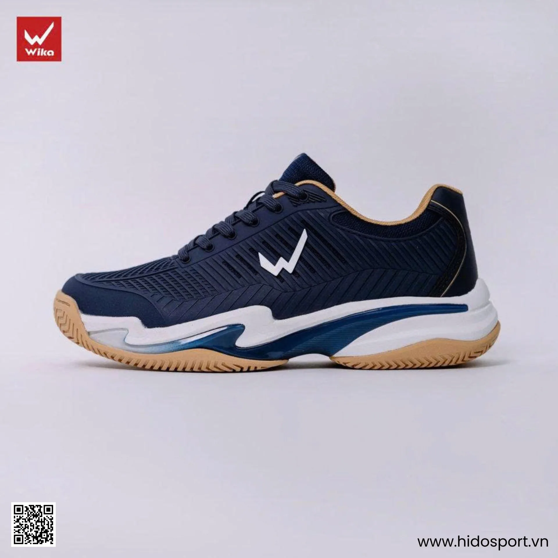 (TITLE)% Giày Pickleball Wika Vamos x Quang Dương Chính Hãng - Navy