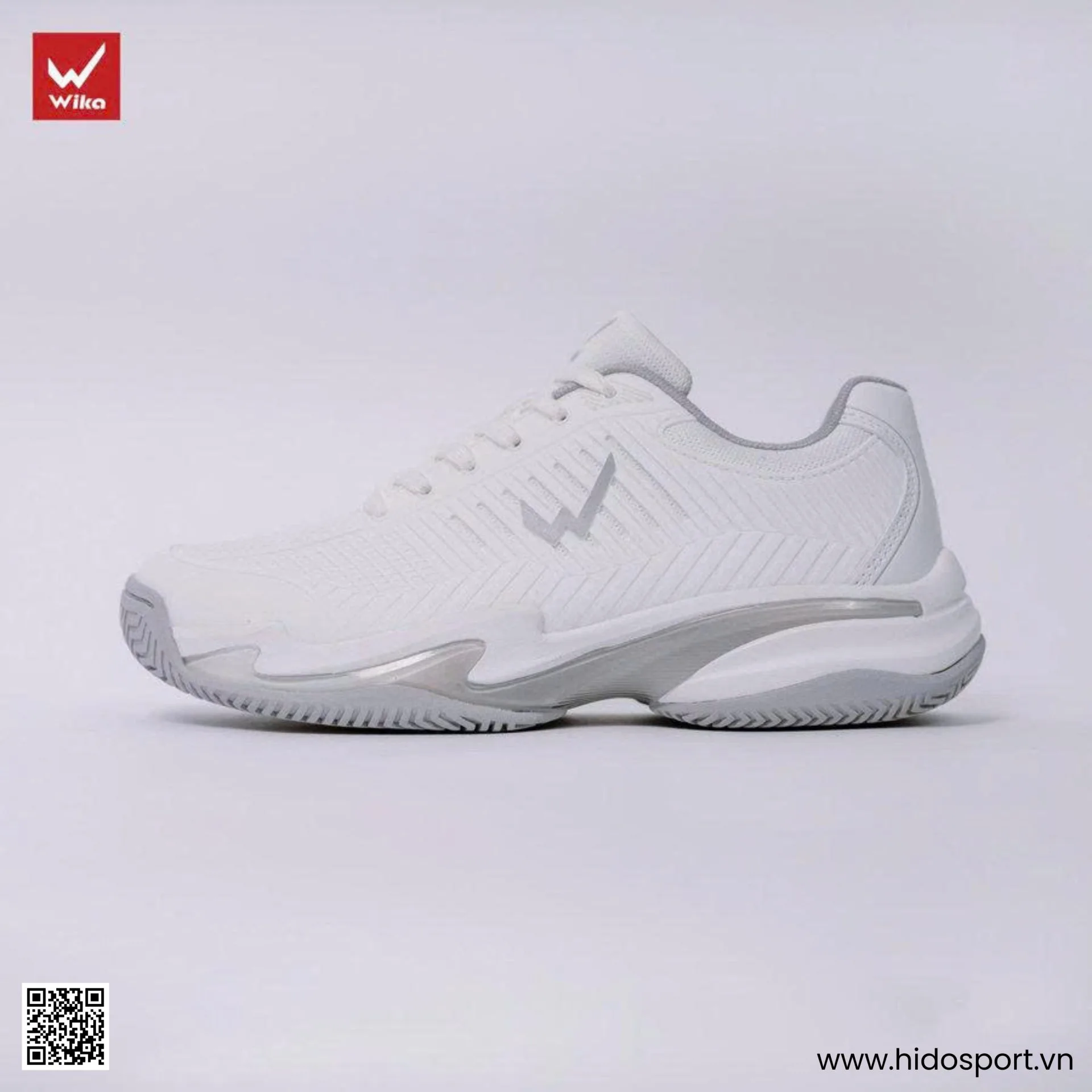 Giày Pickleball Wika Vamos x Quang Dương Chính Hãng - Trắng