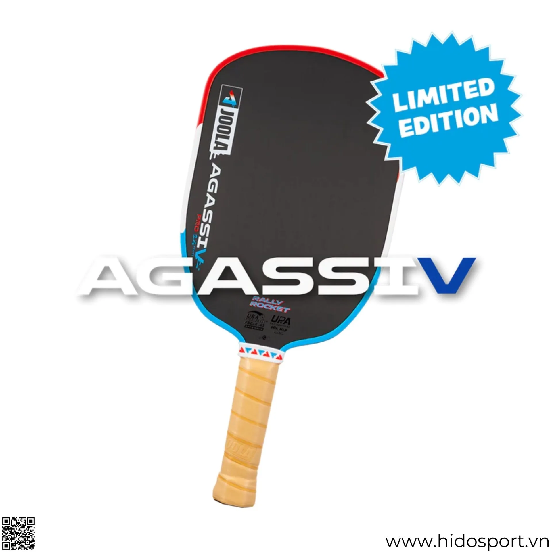 Joola Agassi Rally Rocket 16mm Pro V Limited Edition Hinh 01