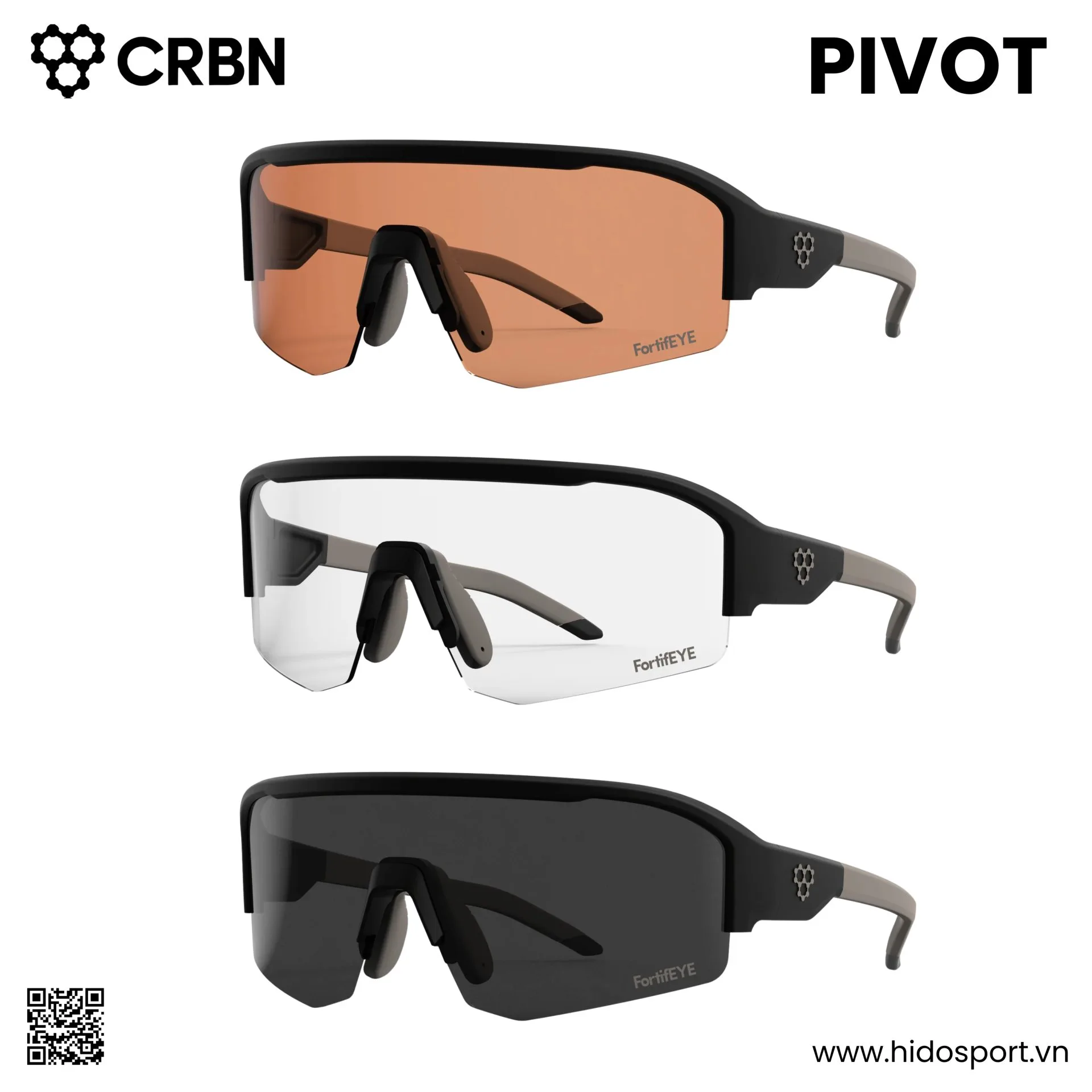 Kính Pickleball CRBN Pivot Chính Hãng - HIDO SPORT