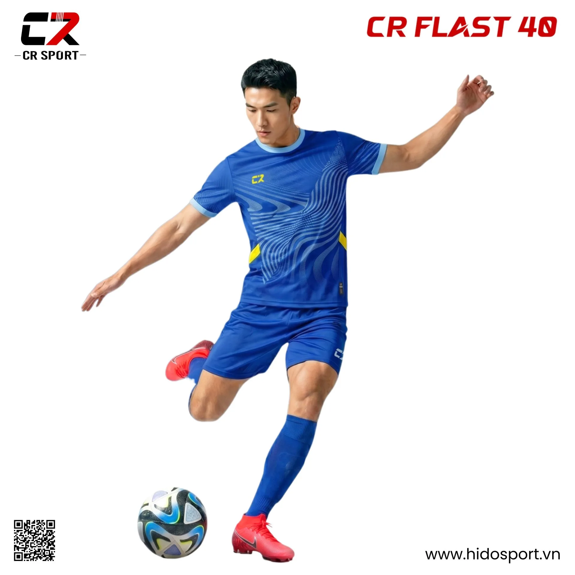 Quần Áo Bóng Đá Thiết Kế Chính Hãng CR FLAST 40 - HIDO SPORT