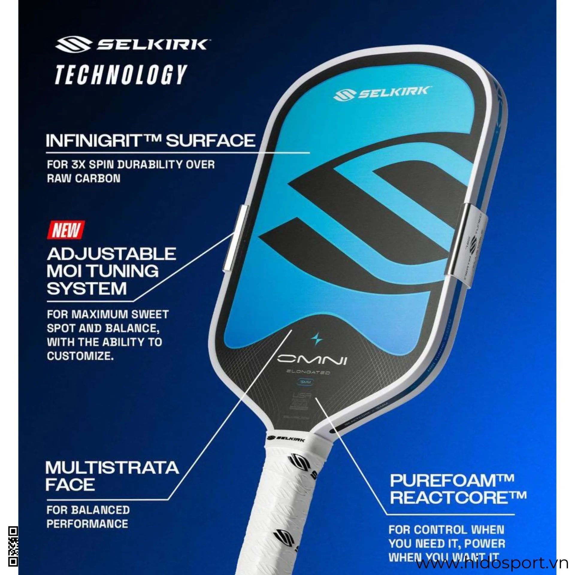 (TITLE)% Vot Pickleball Selkirk Omni Cong Nghe 01