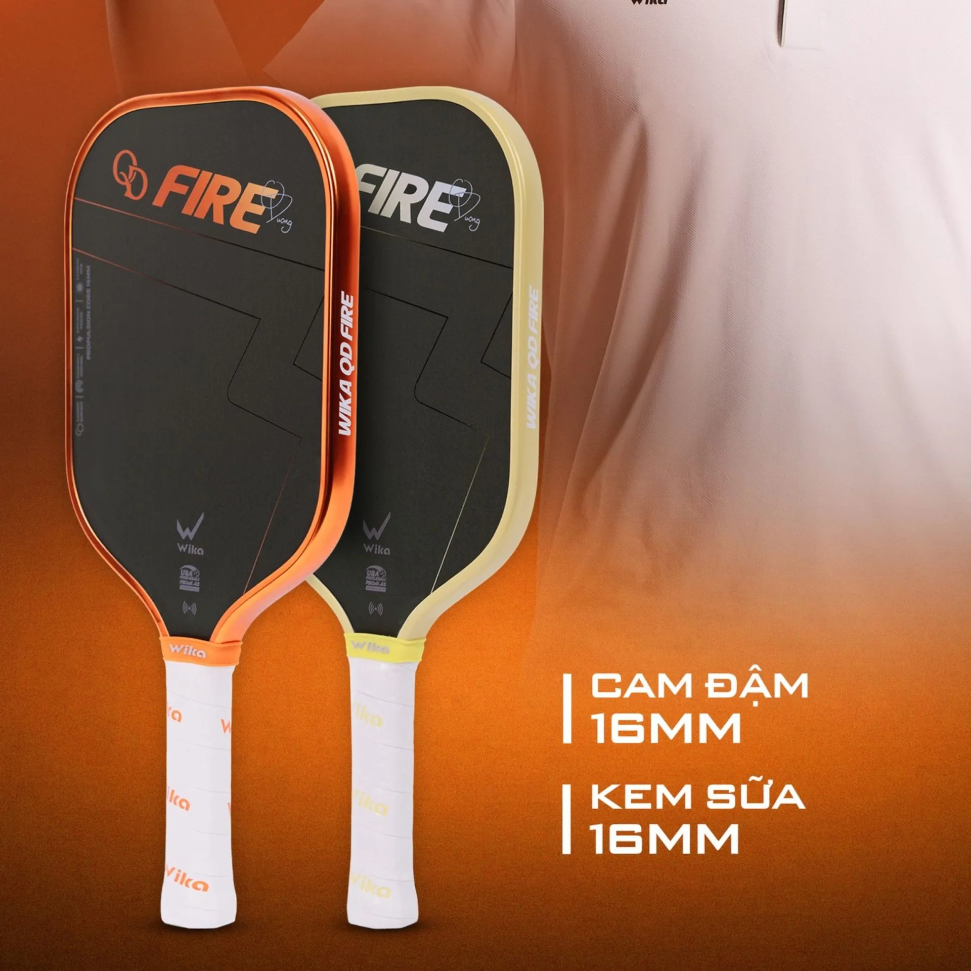 (TITLE)% Vot Pickleball Wika Fire Quang Duong Metallic Limited Edition