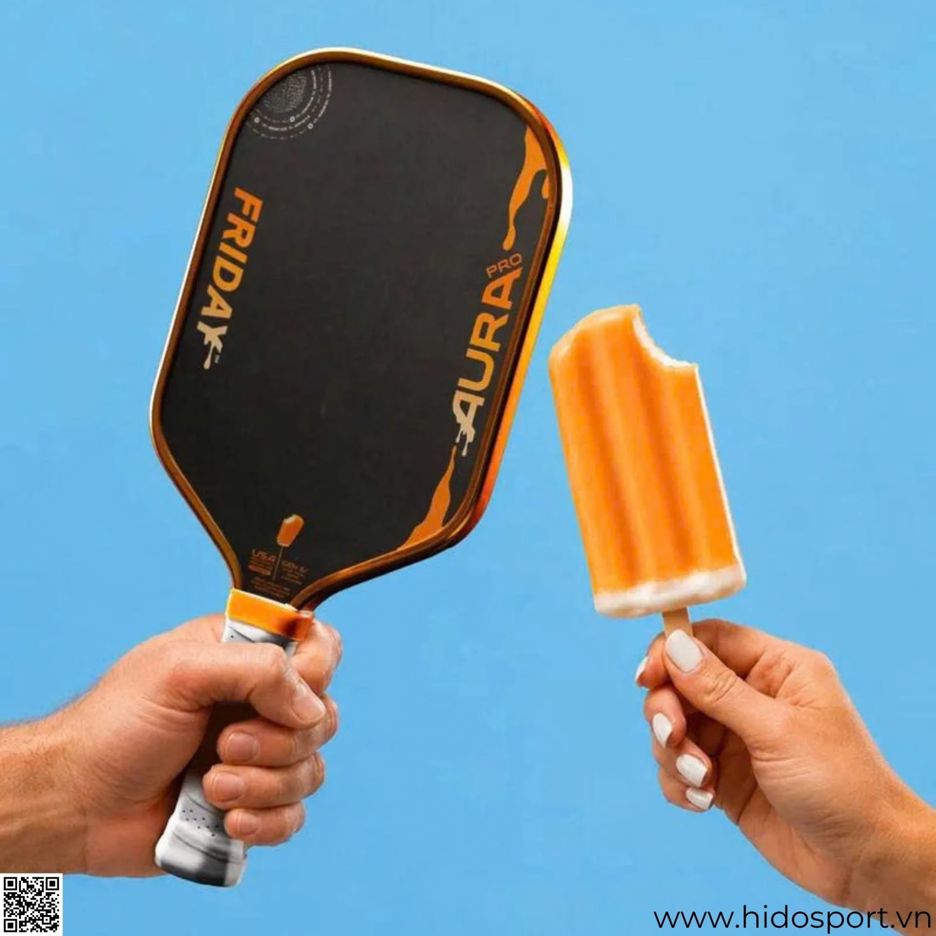(TITLE)% Vot Pickleball Friday Aura Pro Metallic Orange Creamsicle Kit Limited Lifestyle