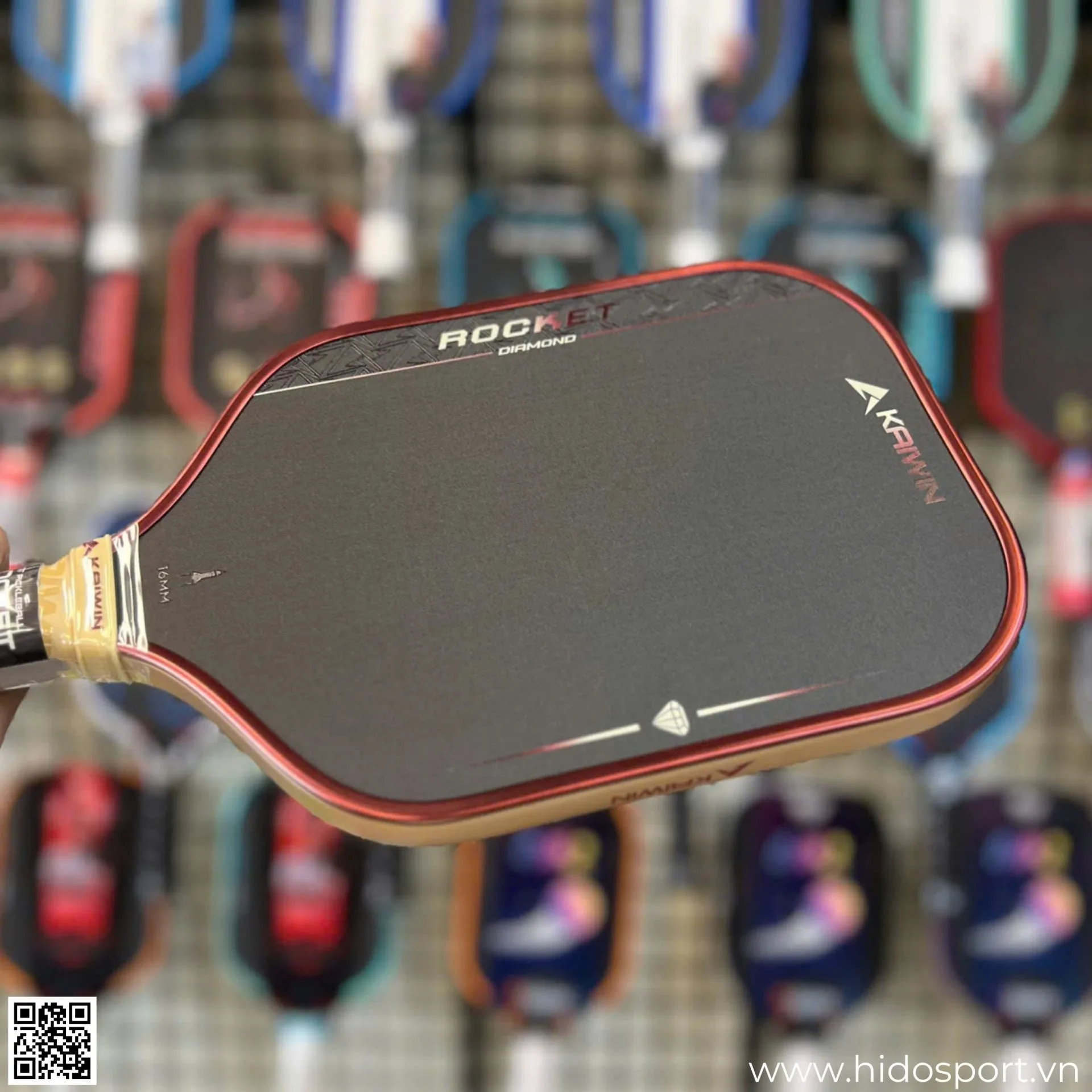 (TITLE)% Vot Pickleball Kaiwin Rocket Pro Diamond Goc Nghieng
