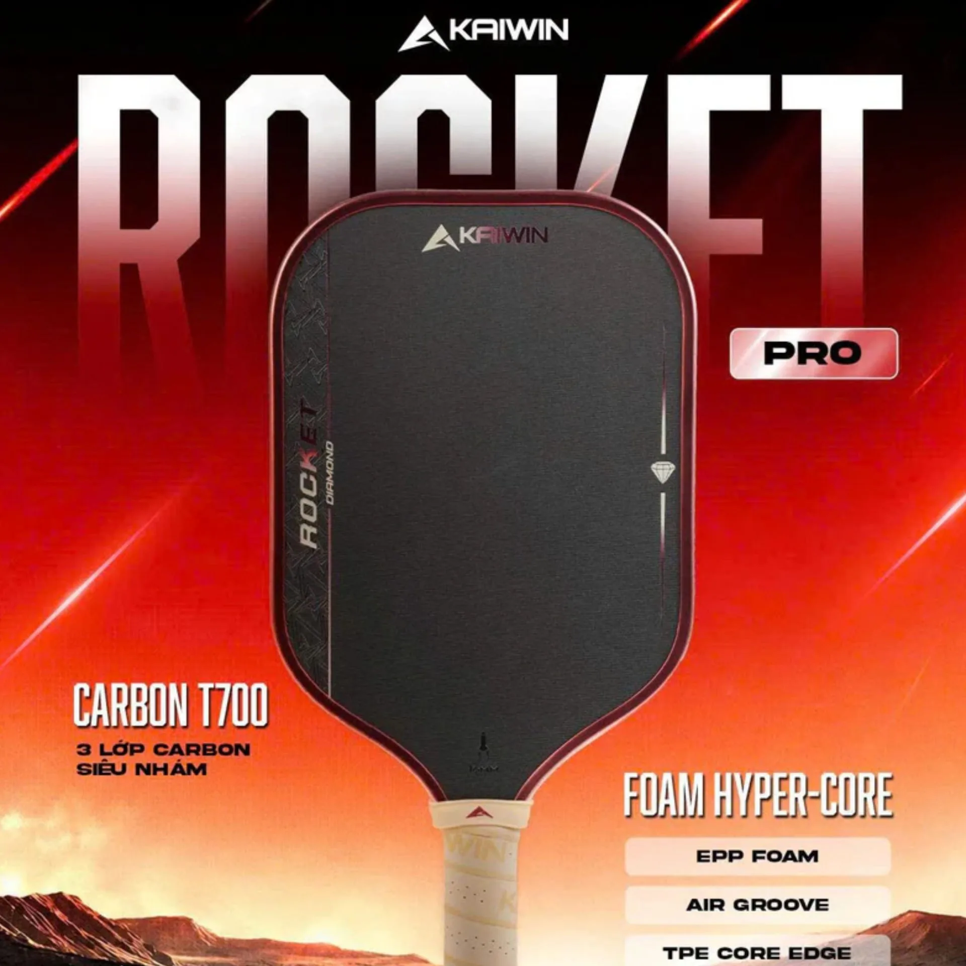 (TITLE)% Vot Pickleball Kaiwin Rocket Pro Diamond Thong So