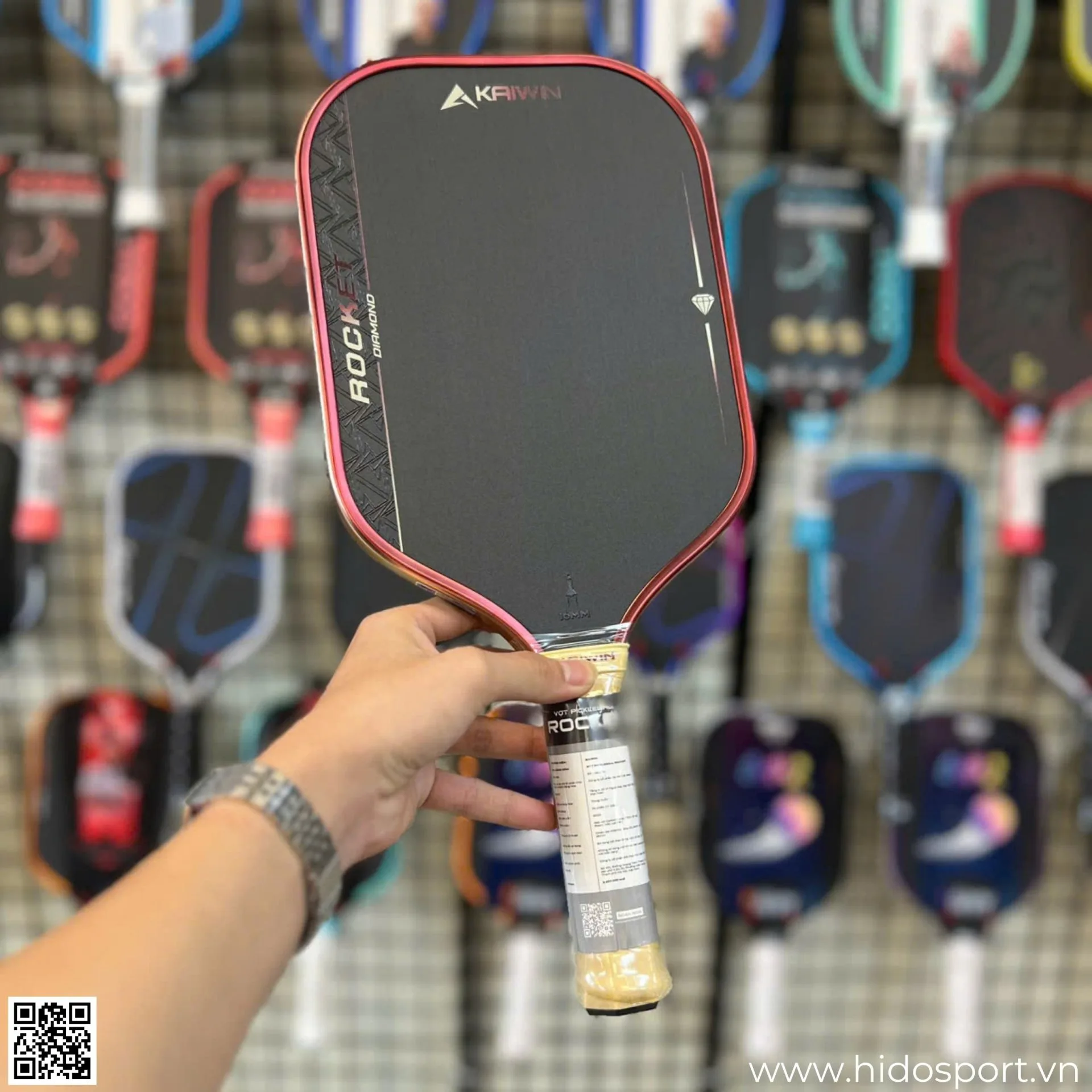 Vot Pickleball Kaiwin Rocket Pro Diamond Toan Canh
