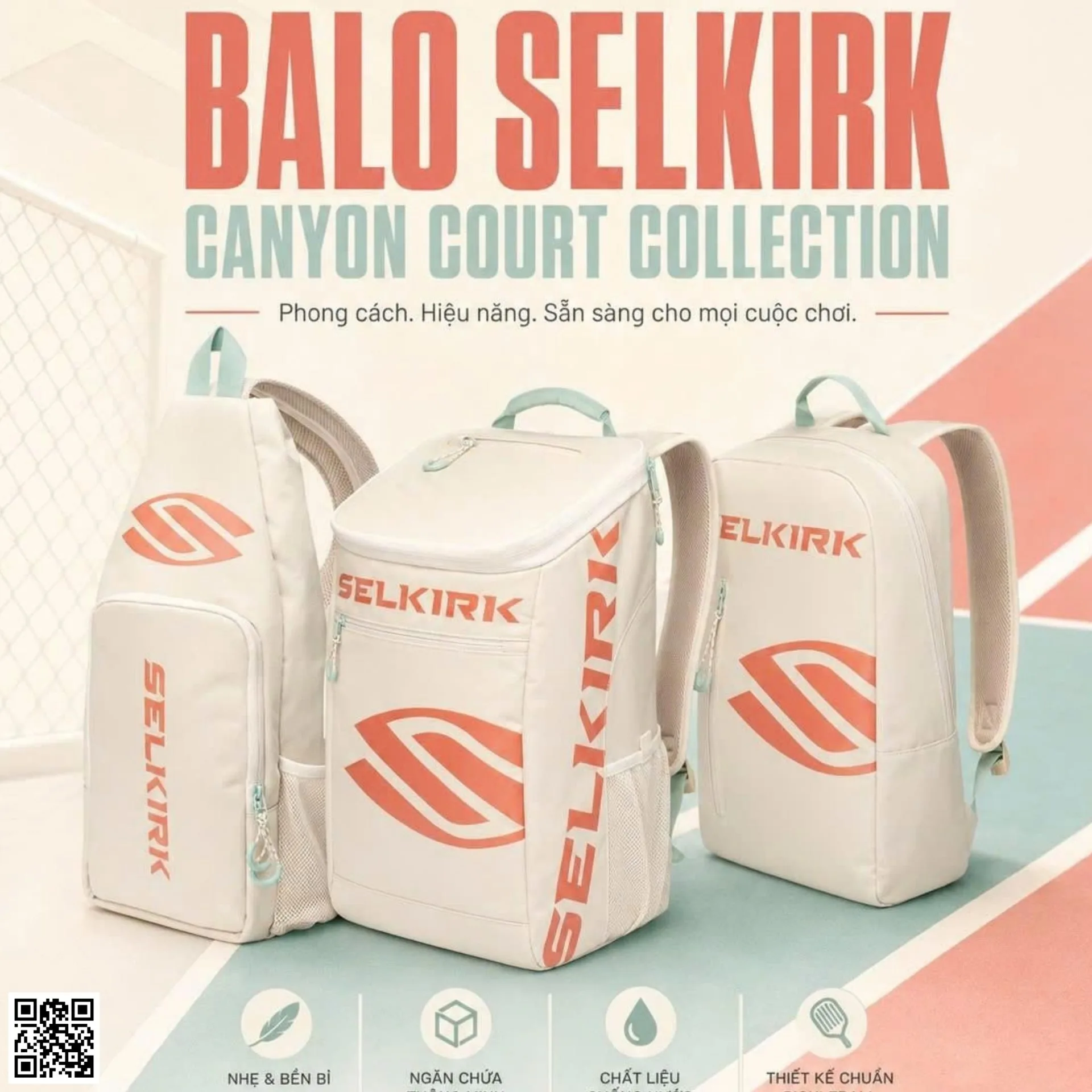 (TITLE)% Balo Pickleball Selkirk Core Line Day Bag 08