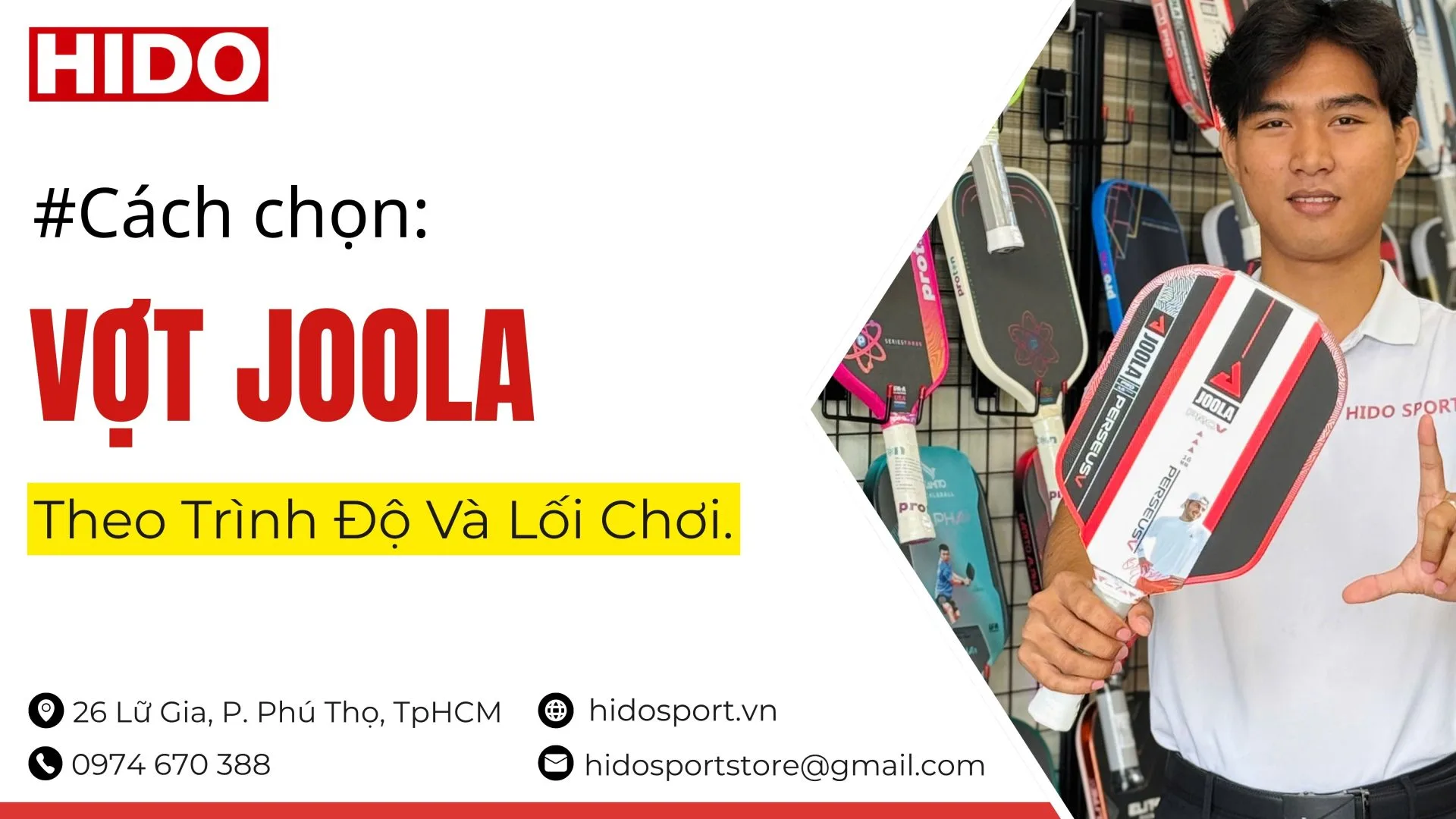 Cach Chon Vot Pickleball Joola Theo Trinh Do 2025 Cap Nhat 2026