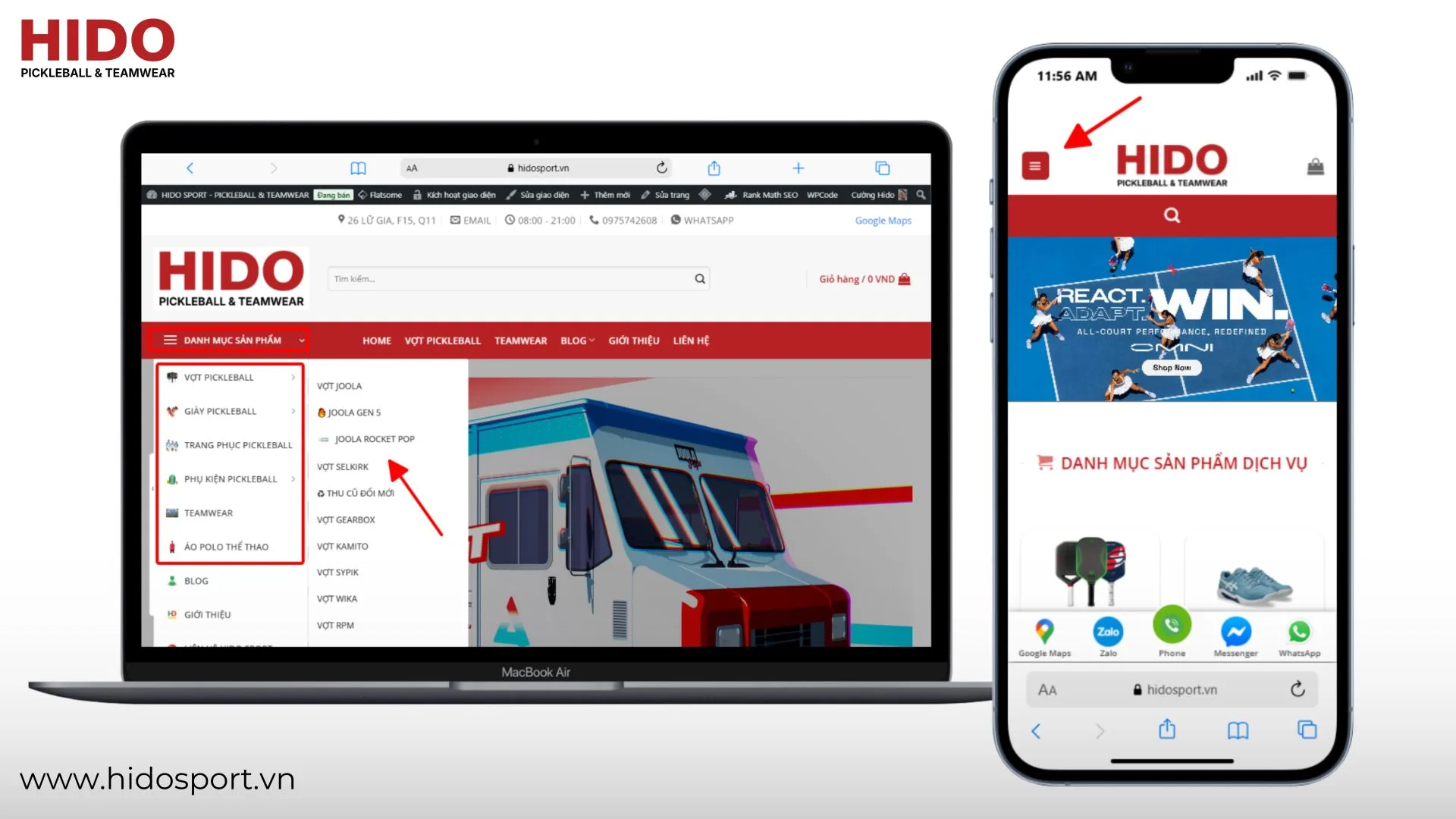 (TITLE)% Huong Dan Mua Hang Tren Website Hido Sport 02