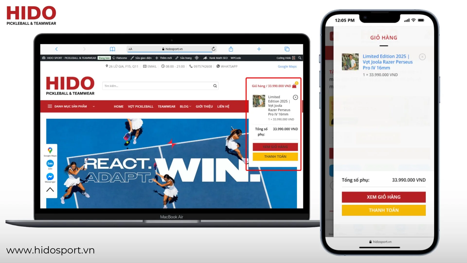 (TITLE)% Huong Dan Mua Hang Tren Website Hido Sport 05
