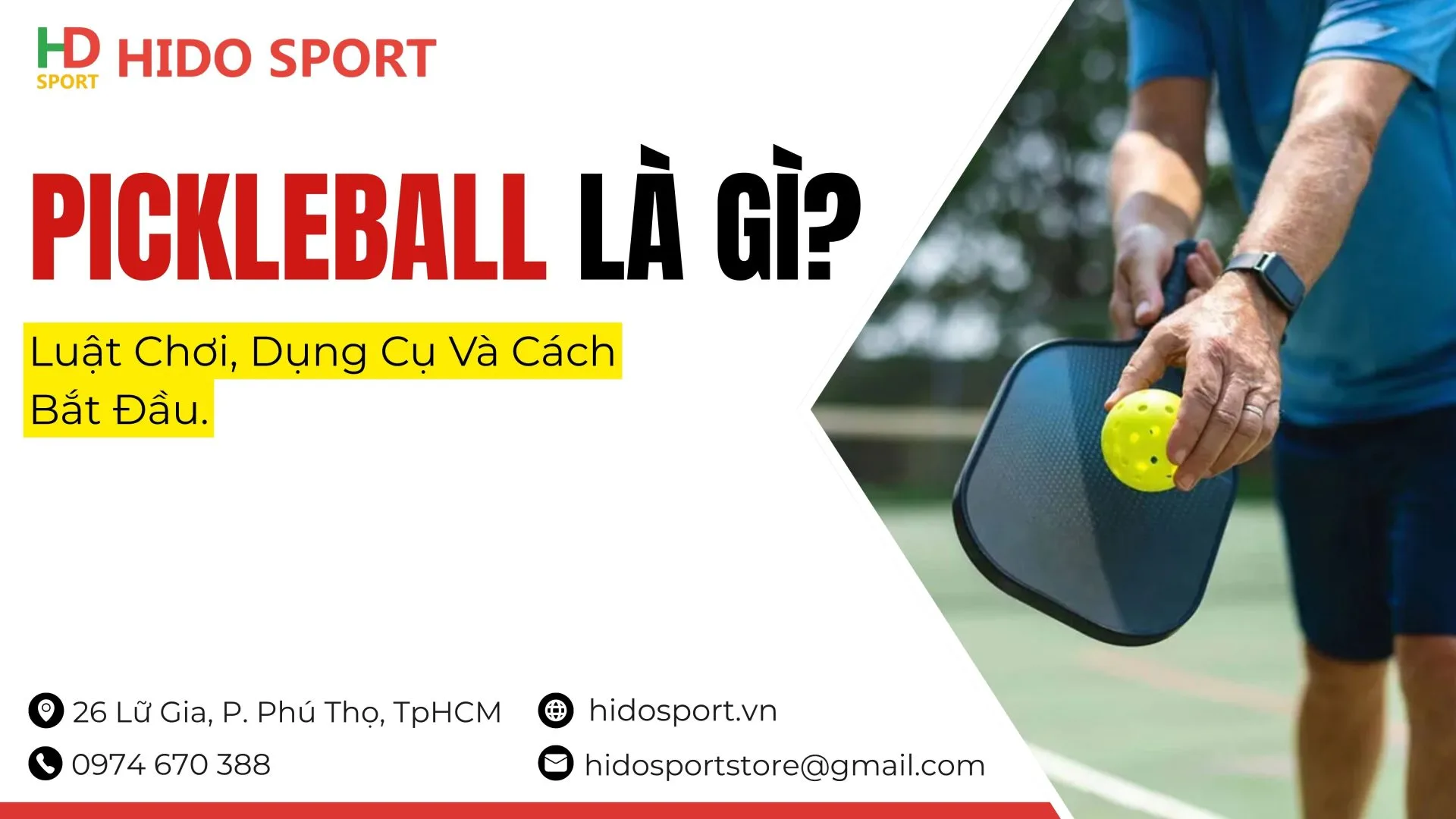 Pickleball là gì, luật chơi, dụng cụ và cách bắt đầu cho người mới