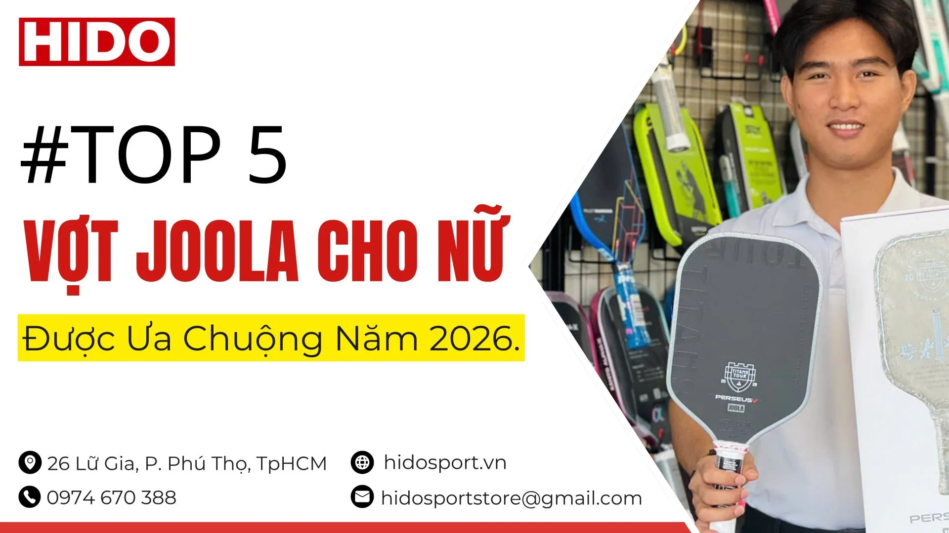Top 5 Vot Pickleball Joola Cho Nu 2026