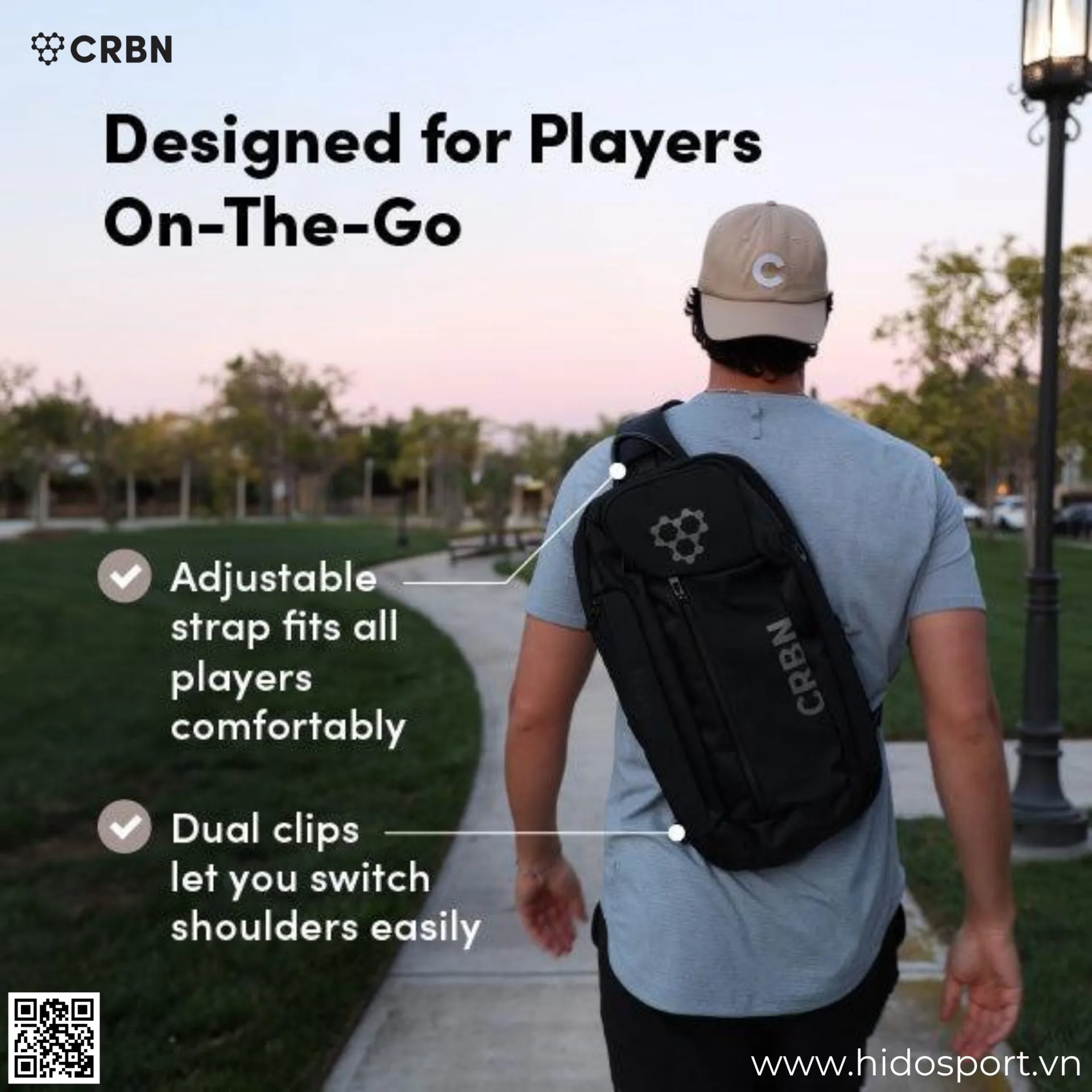 (TITLE)% Tui Deo Cheo Pickleball Crbn Pro Team Sling Bag 07