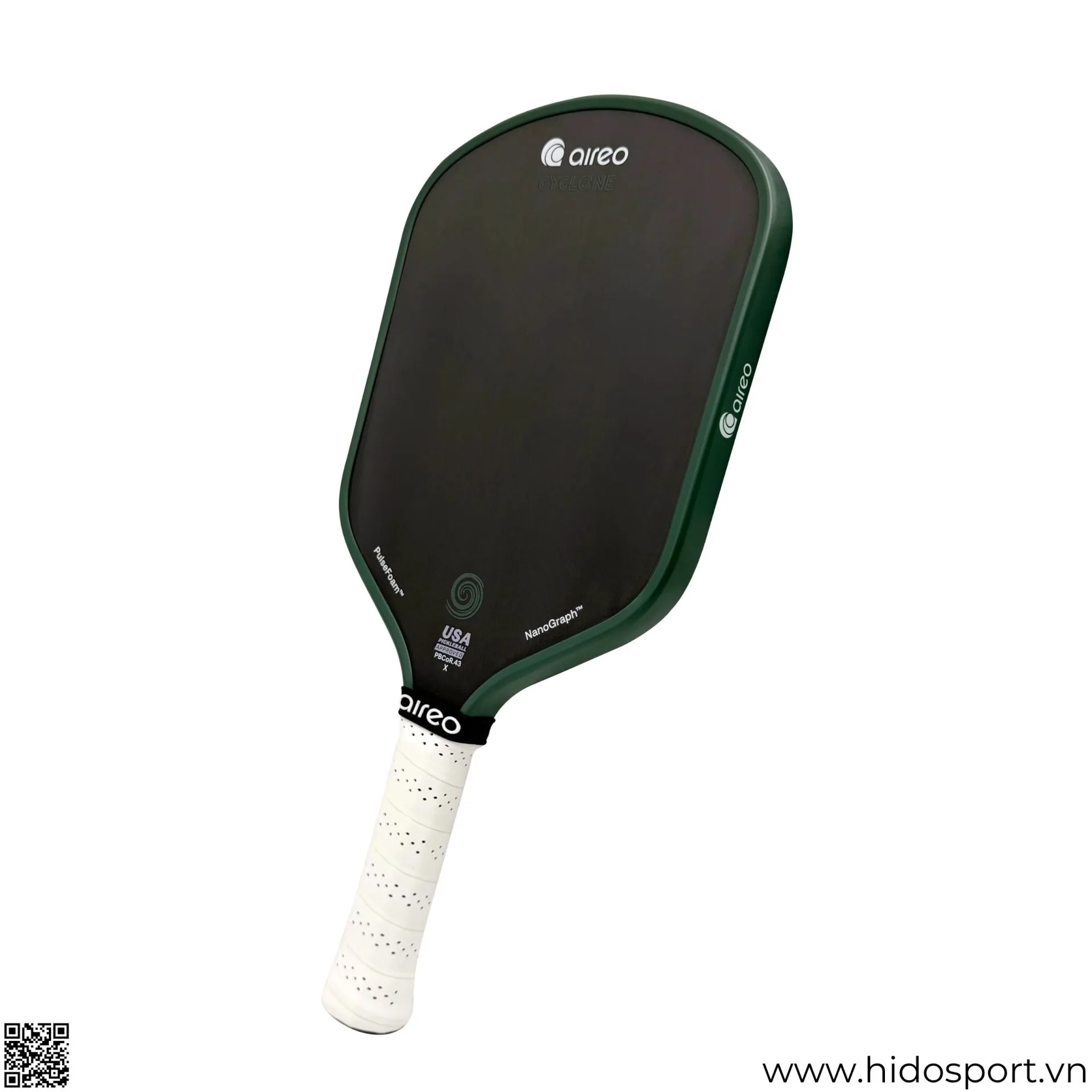 Vot Pickleball Aireo Cyclone X Hybrid 16mm Goc Nghieng