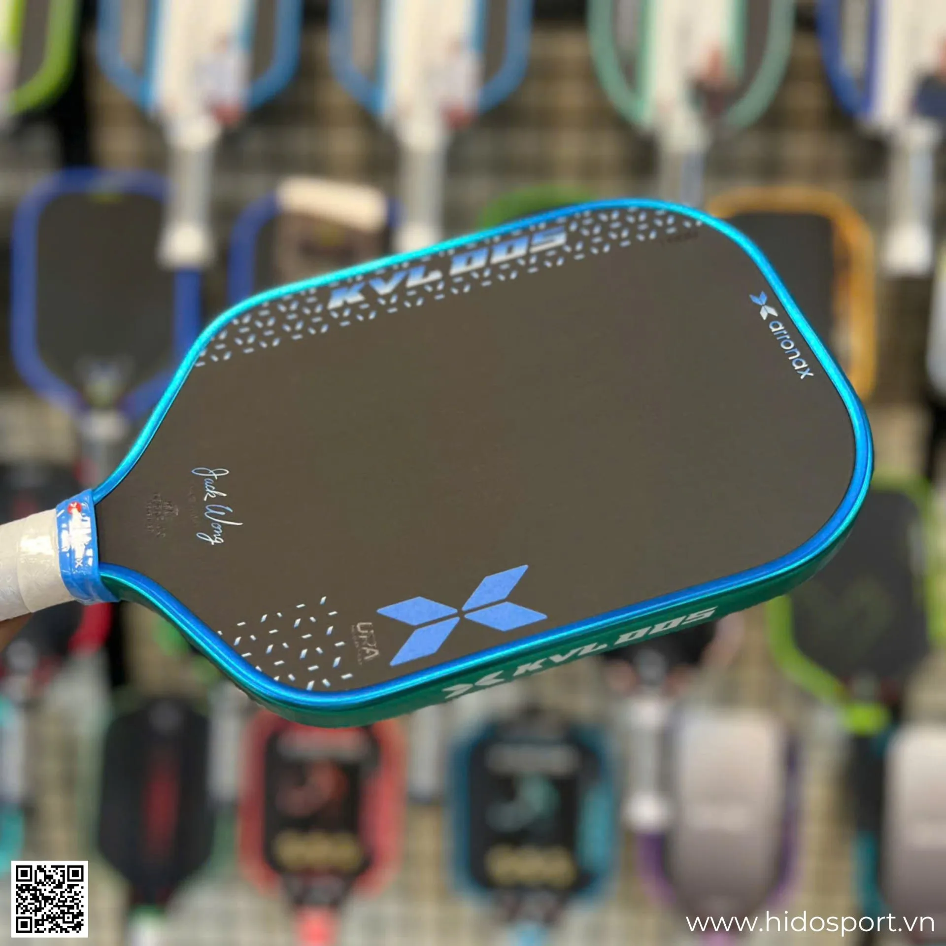(TITLE)% Vot Pickleball Arronax Kvl005 Blue White Goc Nghieng
