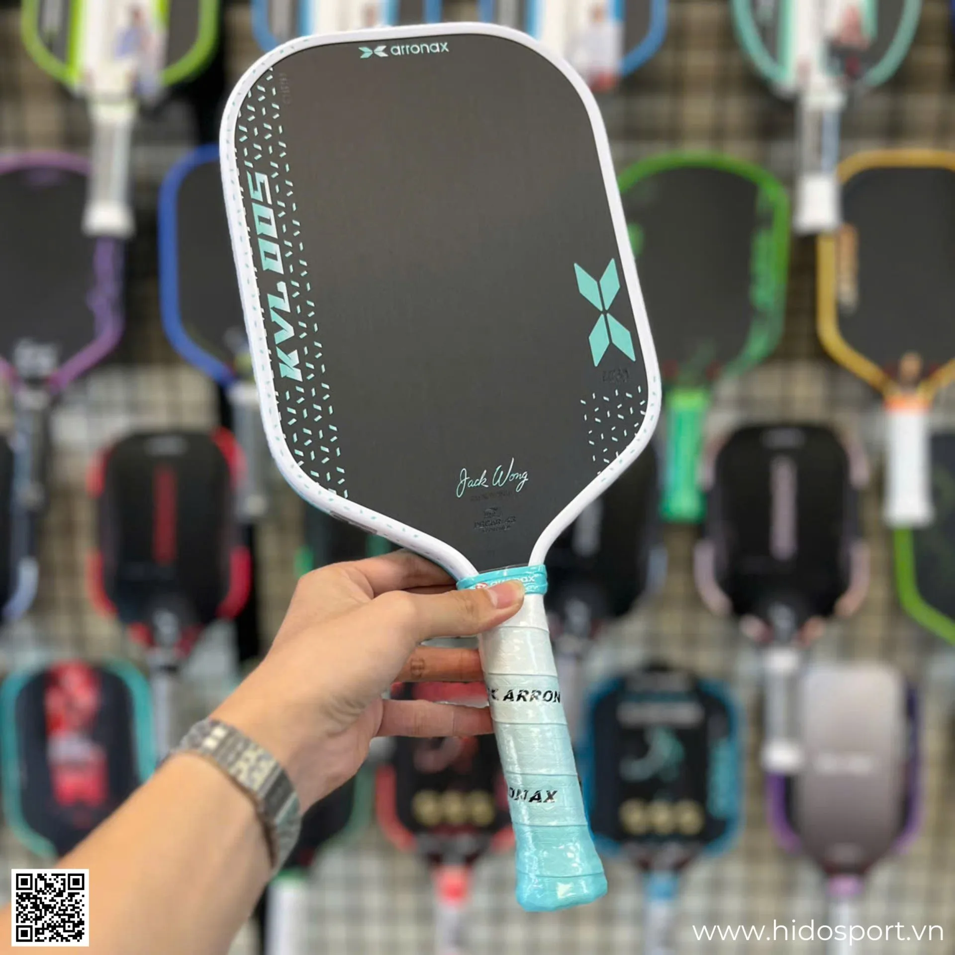(TITLE)% Vot Pickleball Arronax Kvl005 Teal White Cam Tay