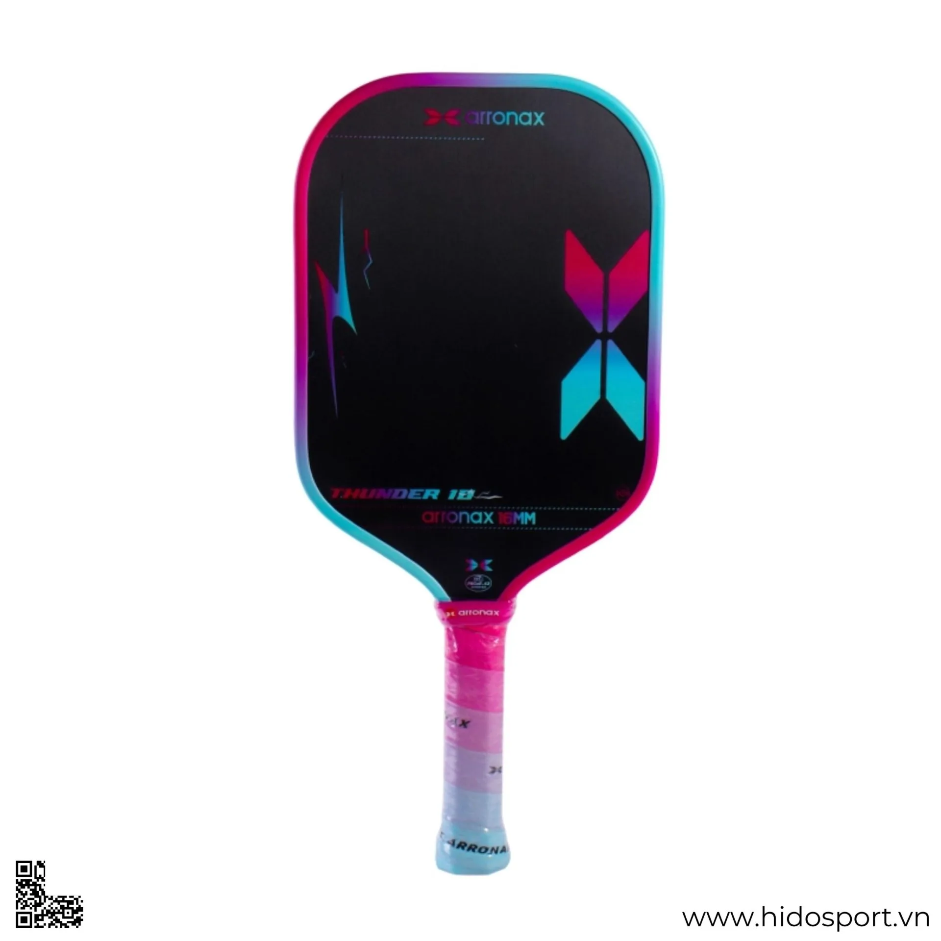 (TITLE)% Vot Pickleball Arronax Thunder 10 16mm Mau Hong Xanh