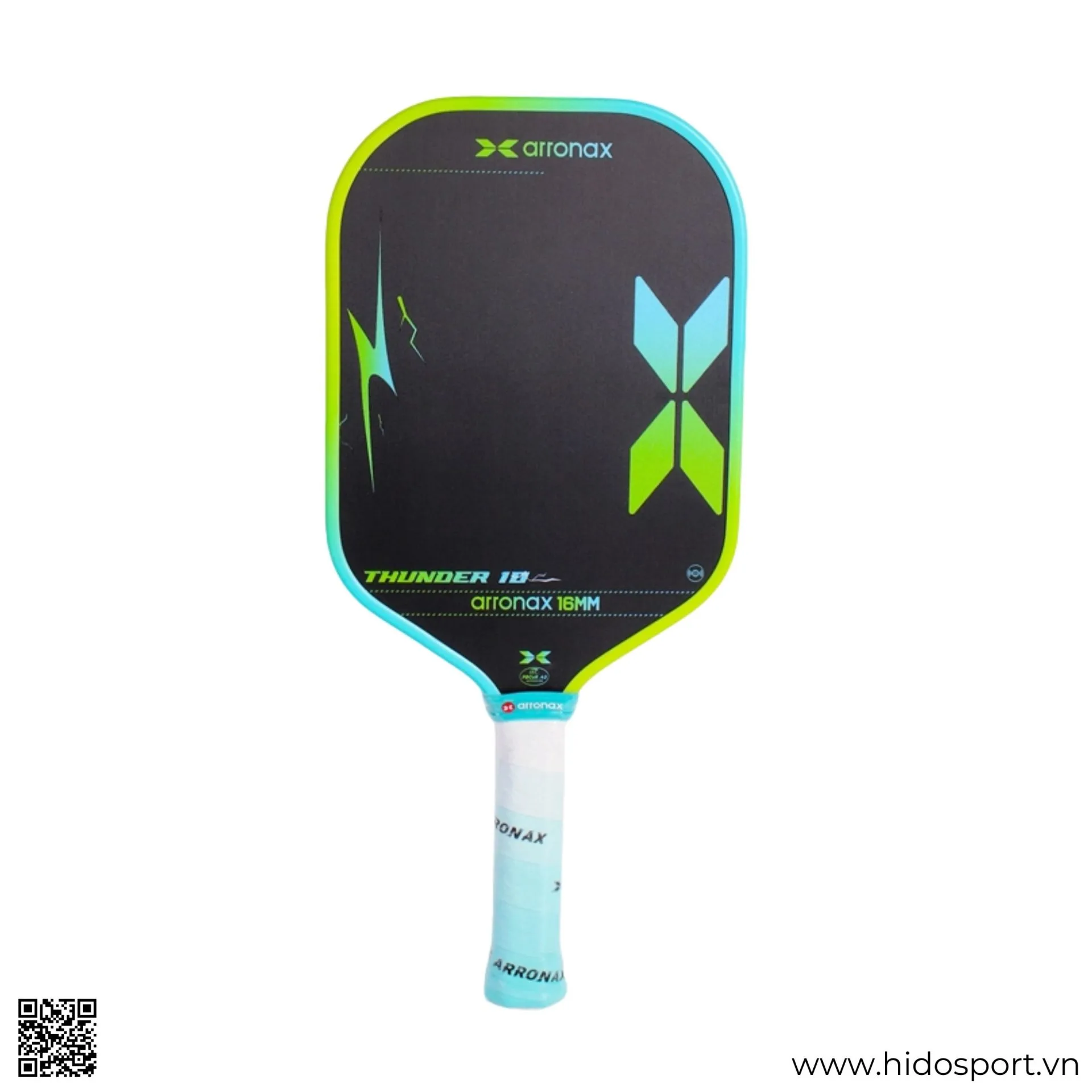 Vot Pickleball Arronax Thunder 10 16mm Mau Xanh Vang