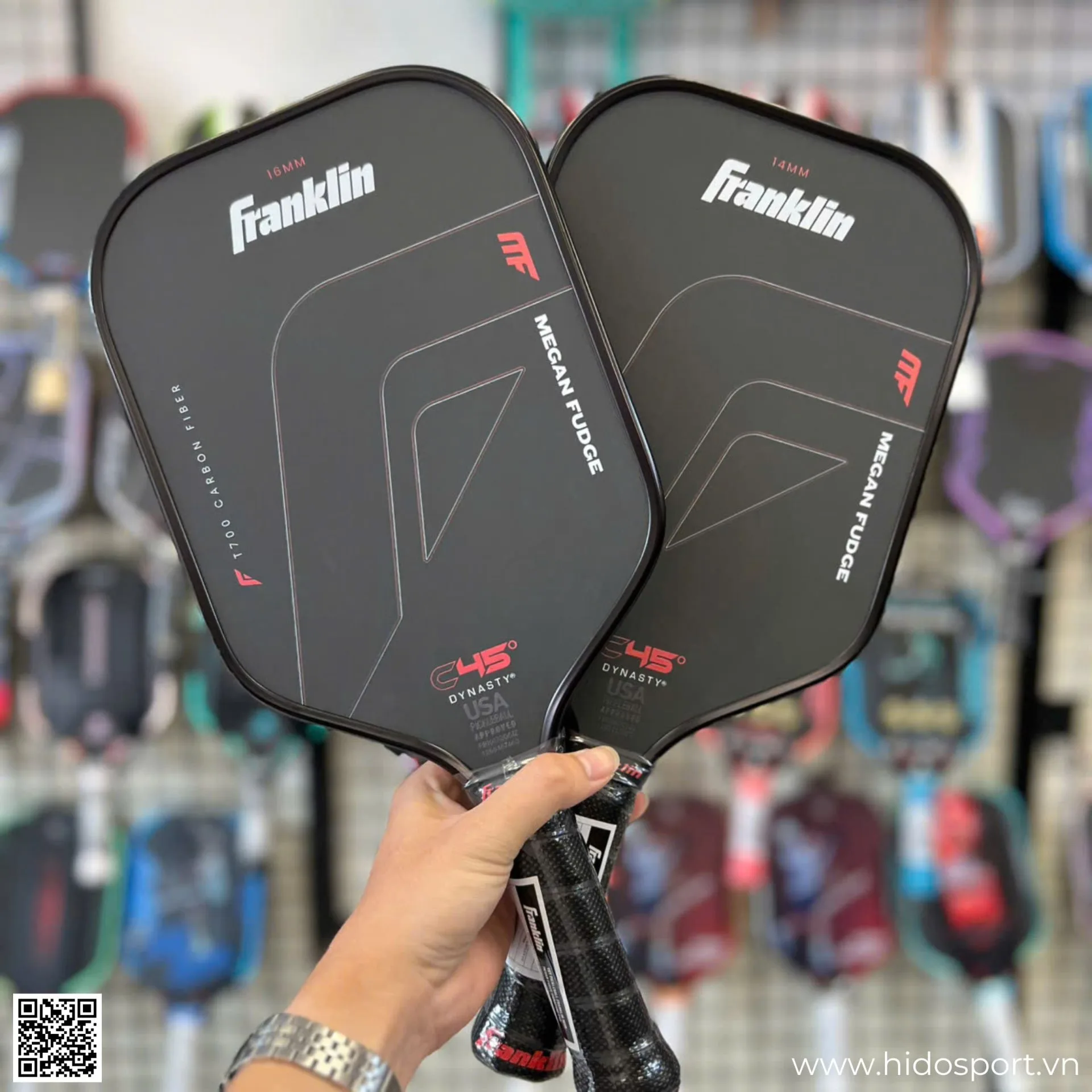 Vot Pickleball Franklin C45 Megan Fudge Edition Hai Phien Ban
