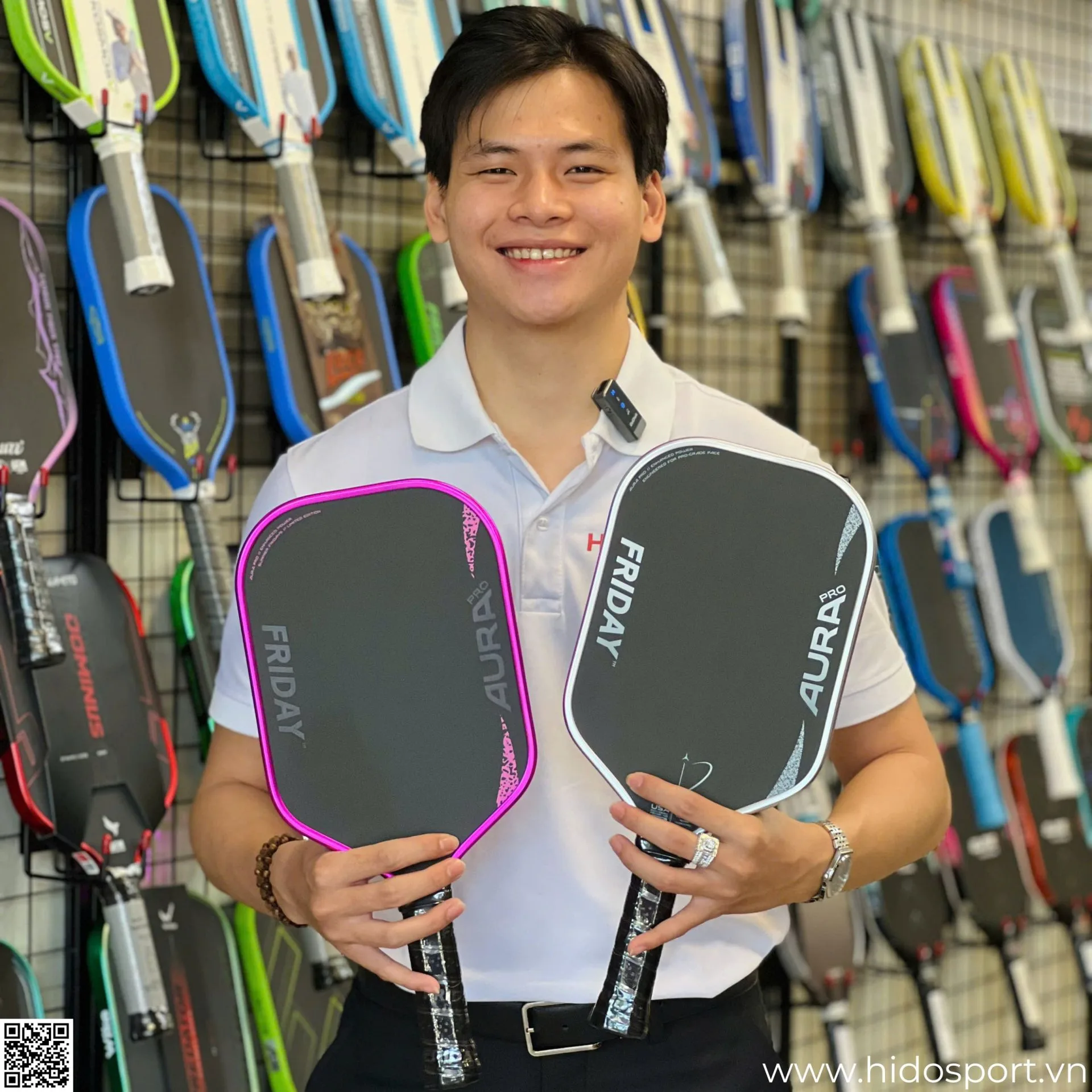 Vot Pickleball Friday Aura Pro Metallic Edition Hido Sport