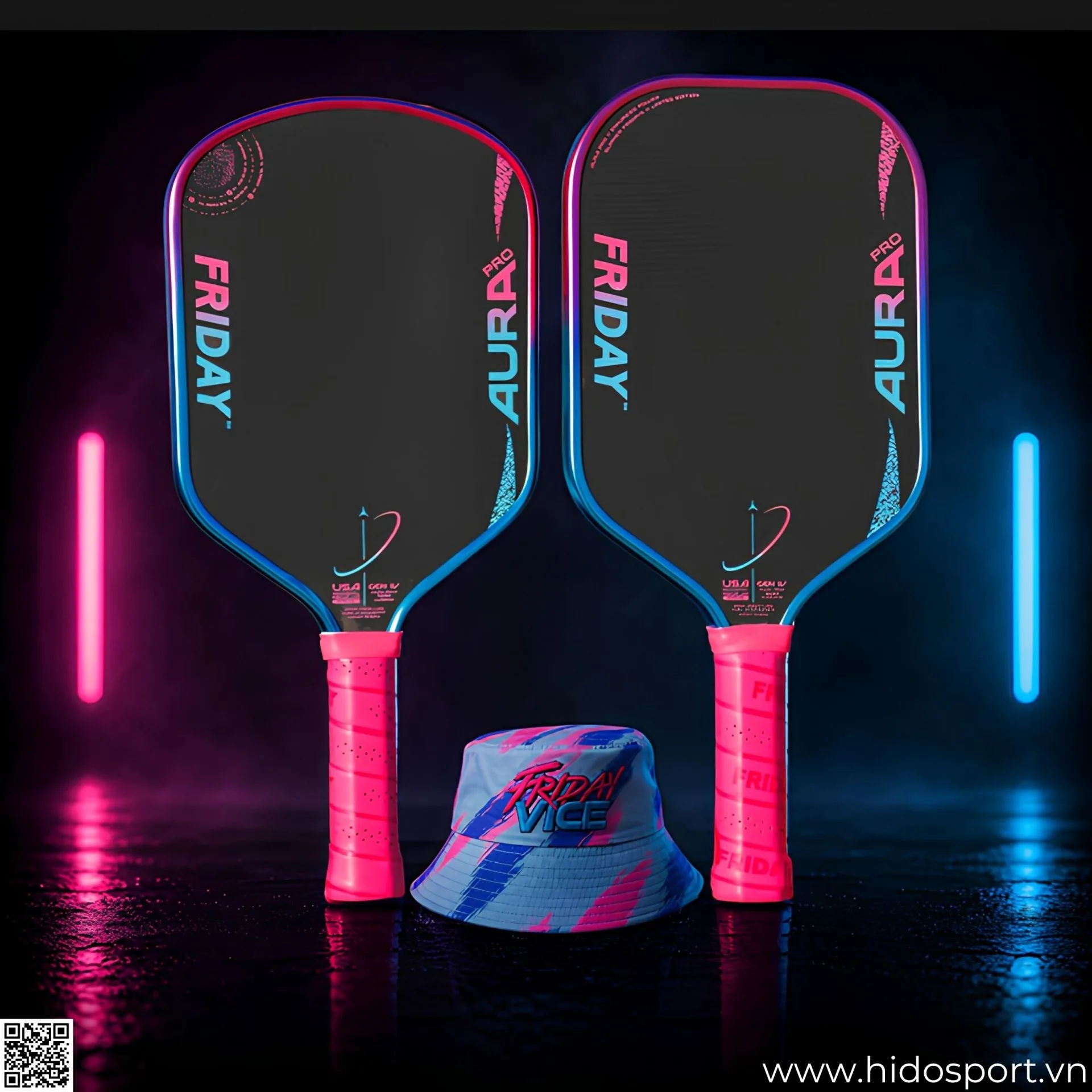 Vot Pickleball Friday Aura Pro Metallic Vice Kit 16mm Bo San Pham