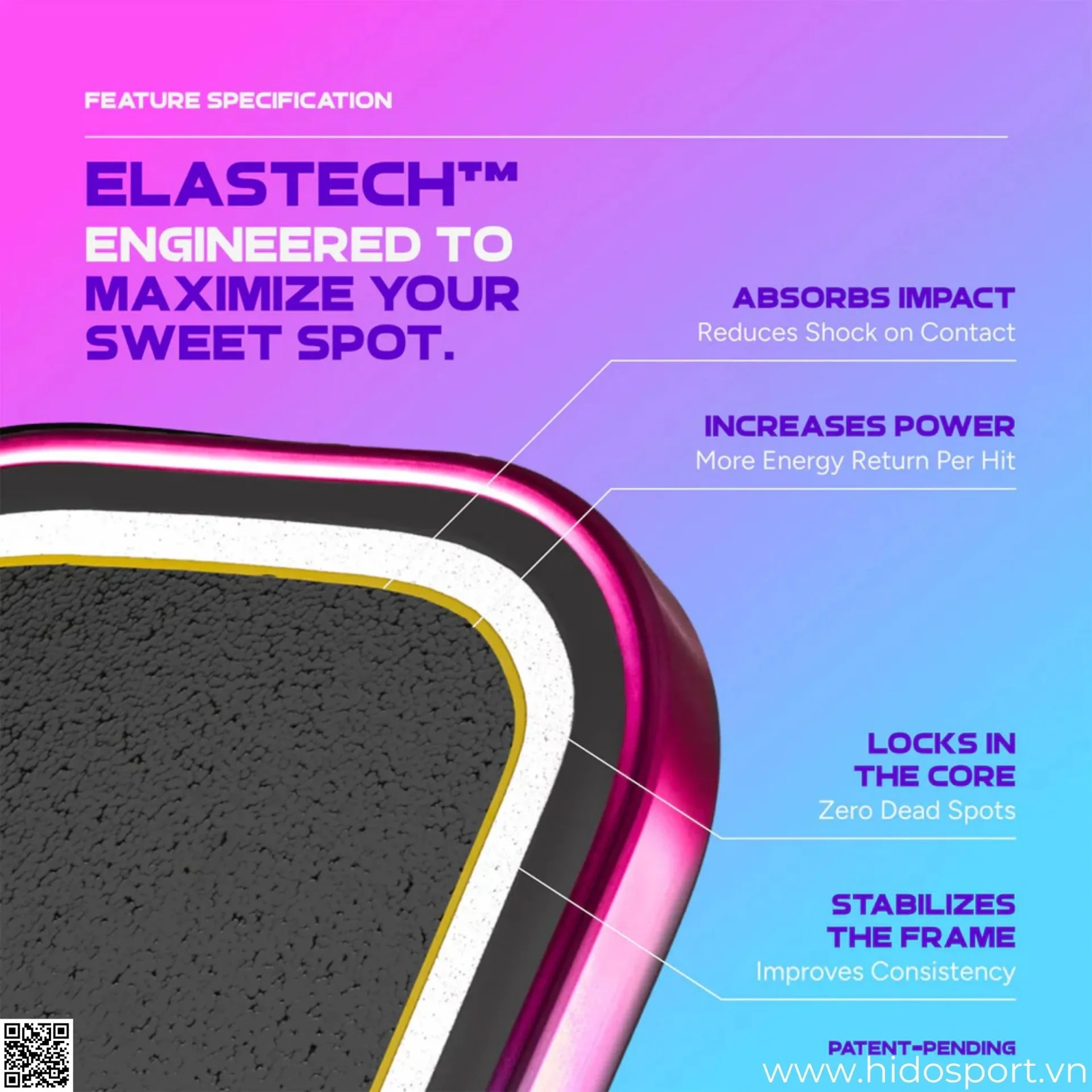 (TITLE)% Vot Pickleball Friday Aura Pro Metallic Vice Kit 16mm Elastech Sweet Spot