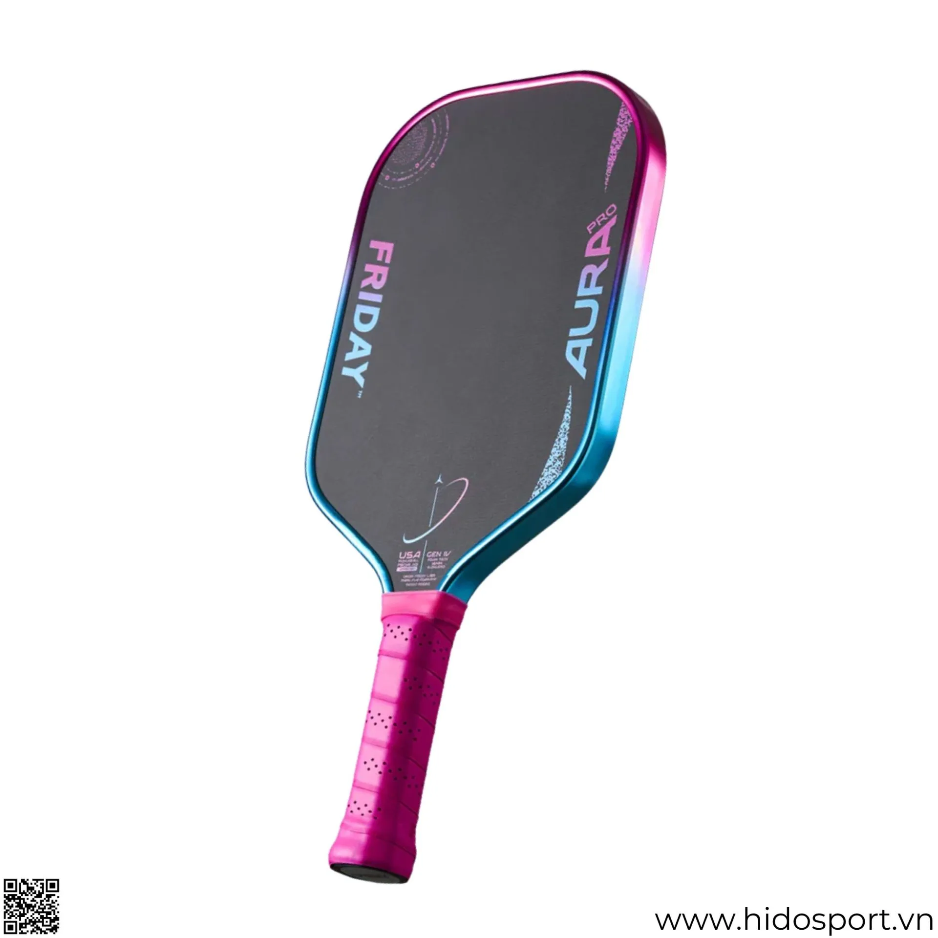 Vot Pickleball Friday Aura Pro Metallic Vice Kit 16mm Mat Truoc