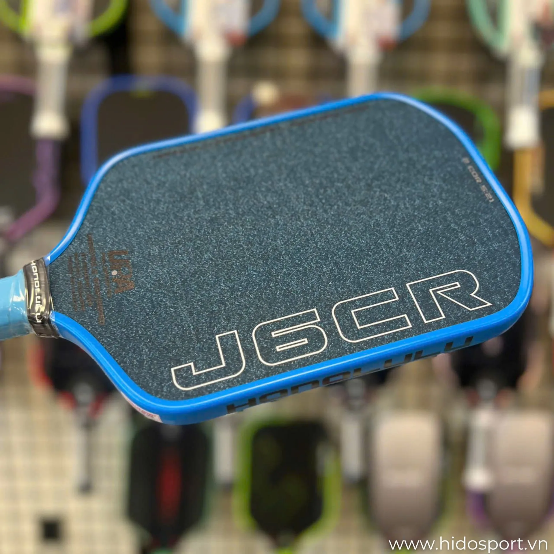 (TITLE)% Vot Pickleball Honolulu J6cr Crystal Blue Goc Nghieng