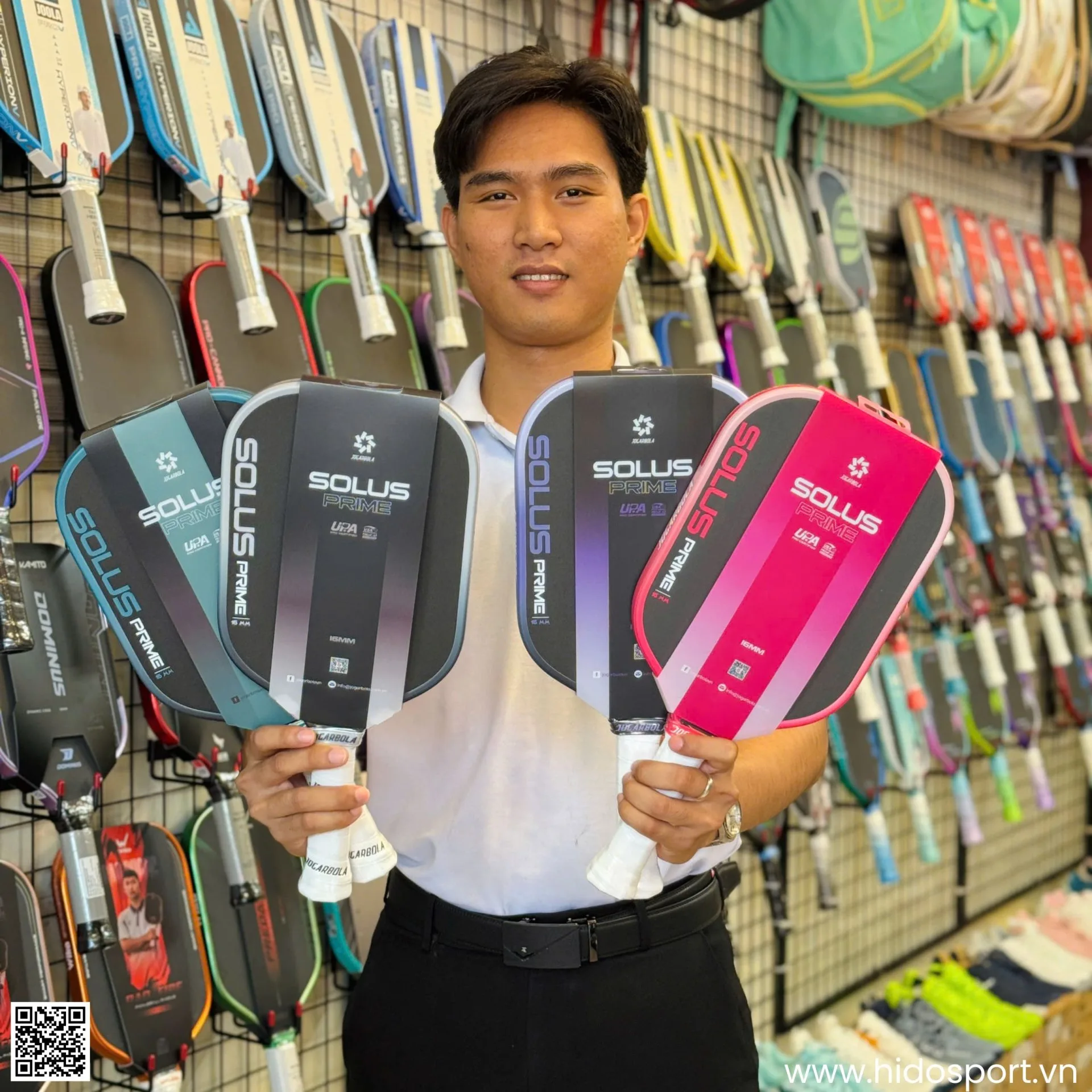 Vot Pickleball Jogarbola Solus Prime 4 Mau Tai Hido Sport